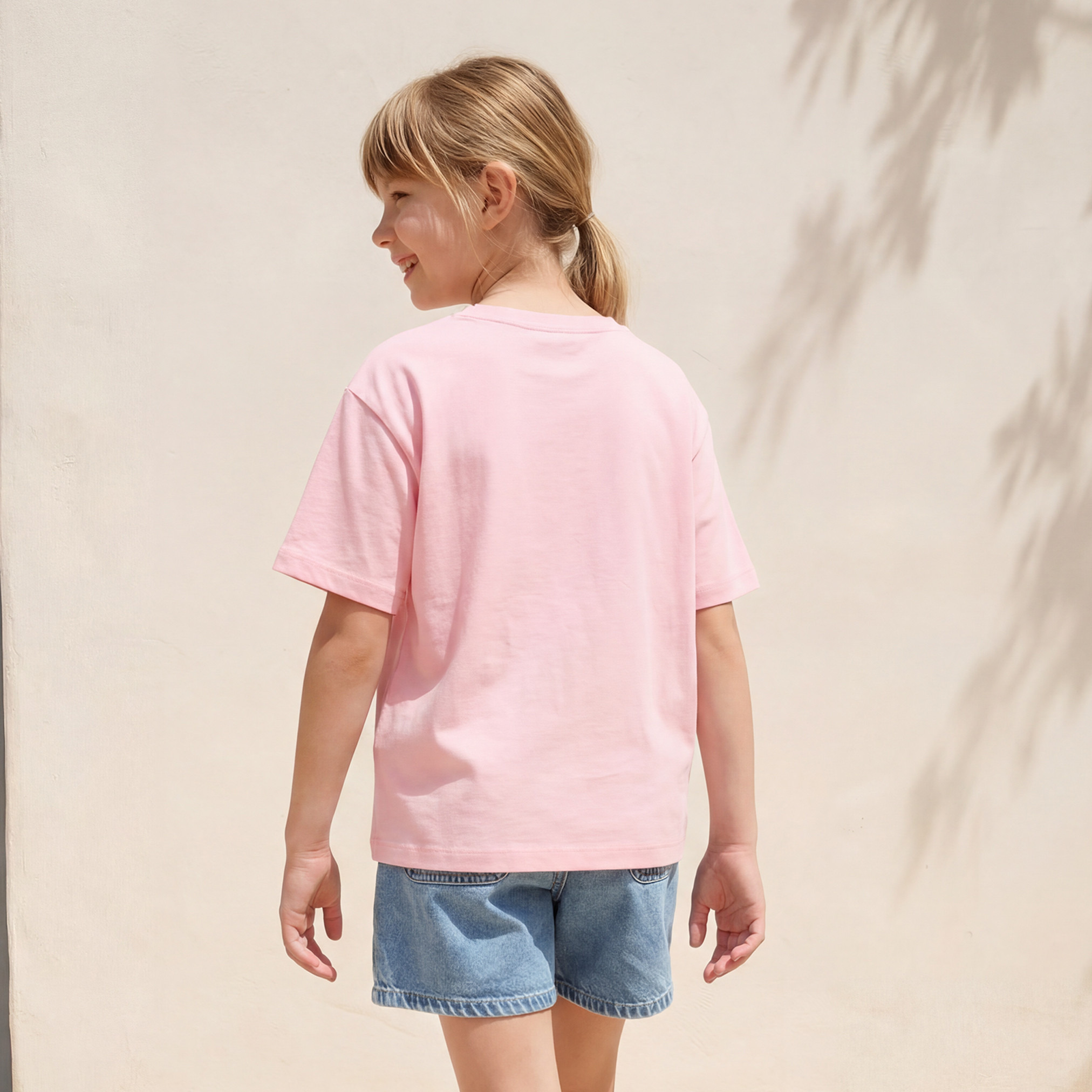Sanrio Round Neck Short Sleeve T-shirt with My Melody Print-girls-clothing-tshirts-image-3