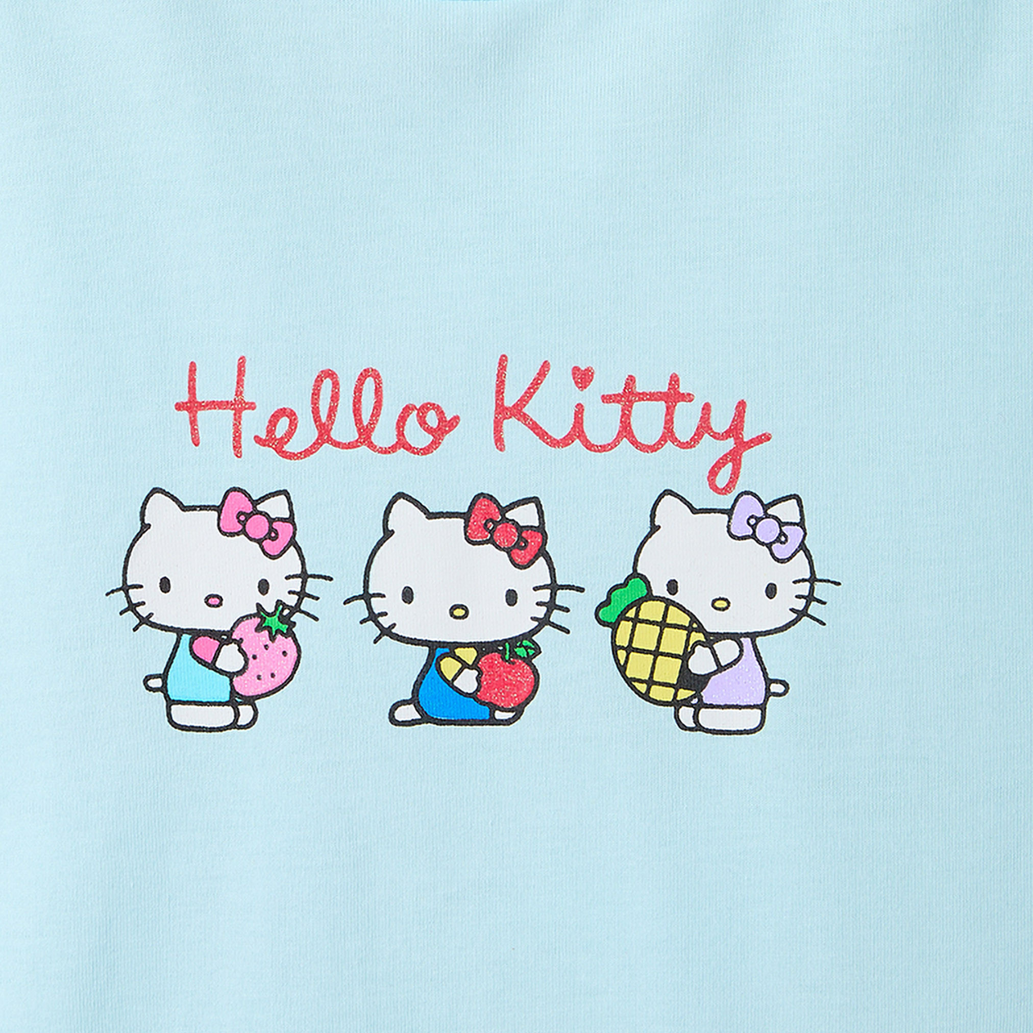 Sanrio Crew Neck Short Sleeves T-shirt with Hello Kitty Print-girls-clothing-tshirts-image-4