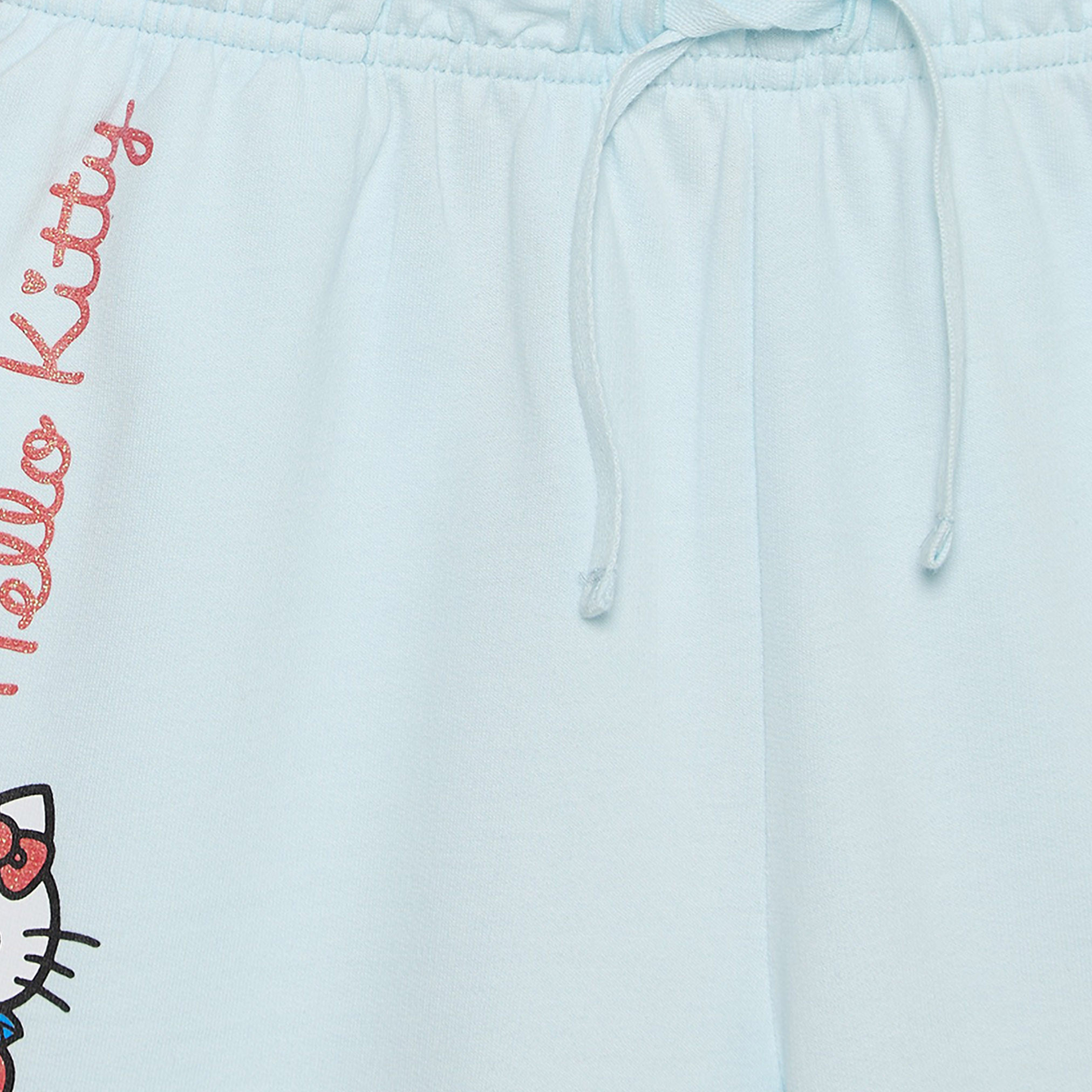 Disney Above Knee Drawstring Waist Shorts with Hello Kitty Print-girls-clothing-bottoms-shorts-image-4