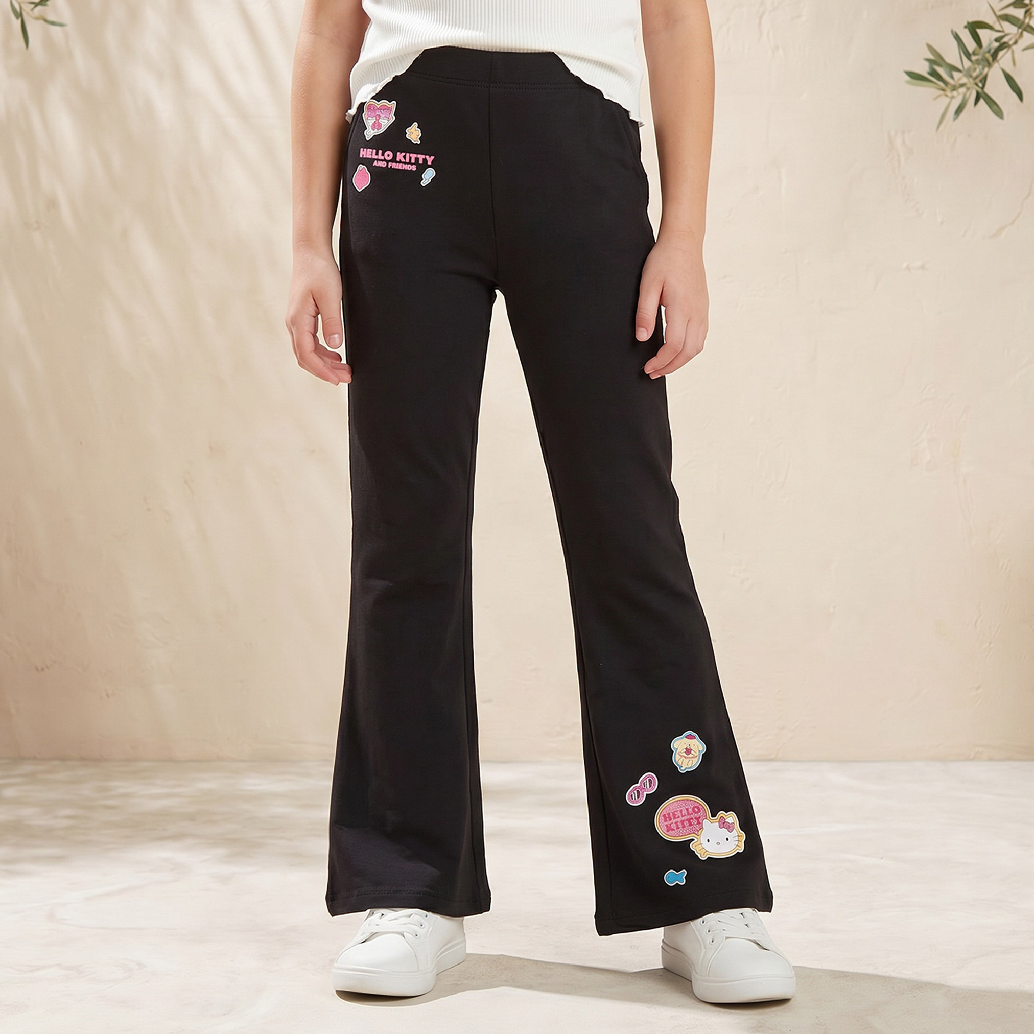 Sanrio Leggings with Hello Kitty Print-girls-clothing-bottoms-leggings-image-1