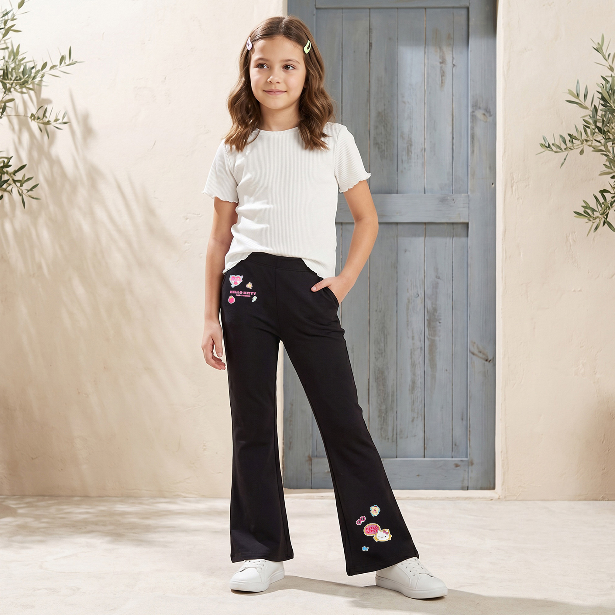 Sanrio Leggings with Hello Kitty Print-girls-clothing-bottoms-leggings-image-5