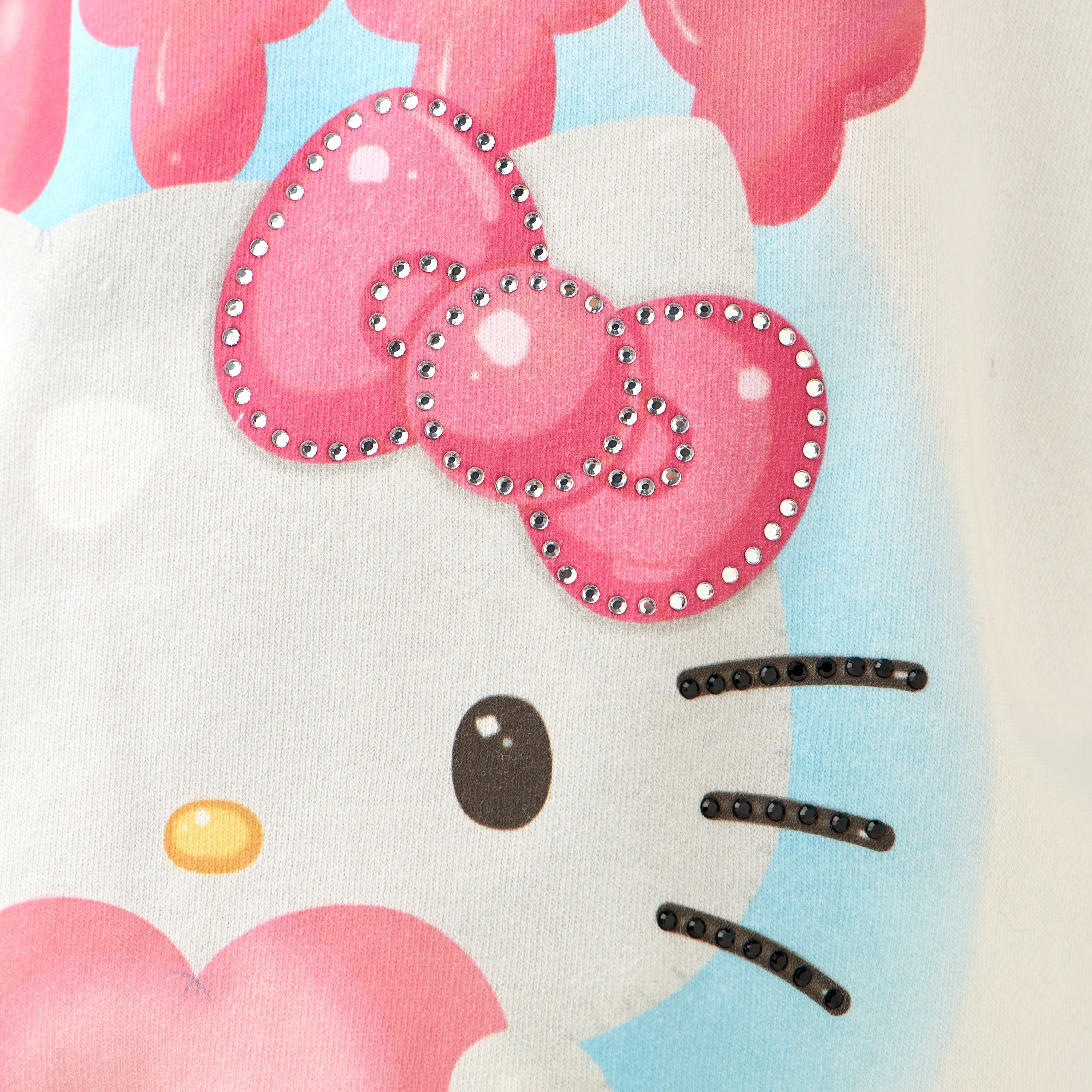 Sanrio Hello Kitty Print Sweatshirt with Long Sleeves-girls-clothing-sweatshirts-image-5