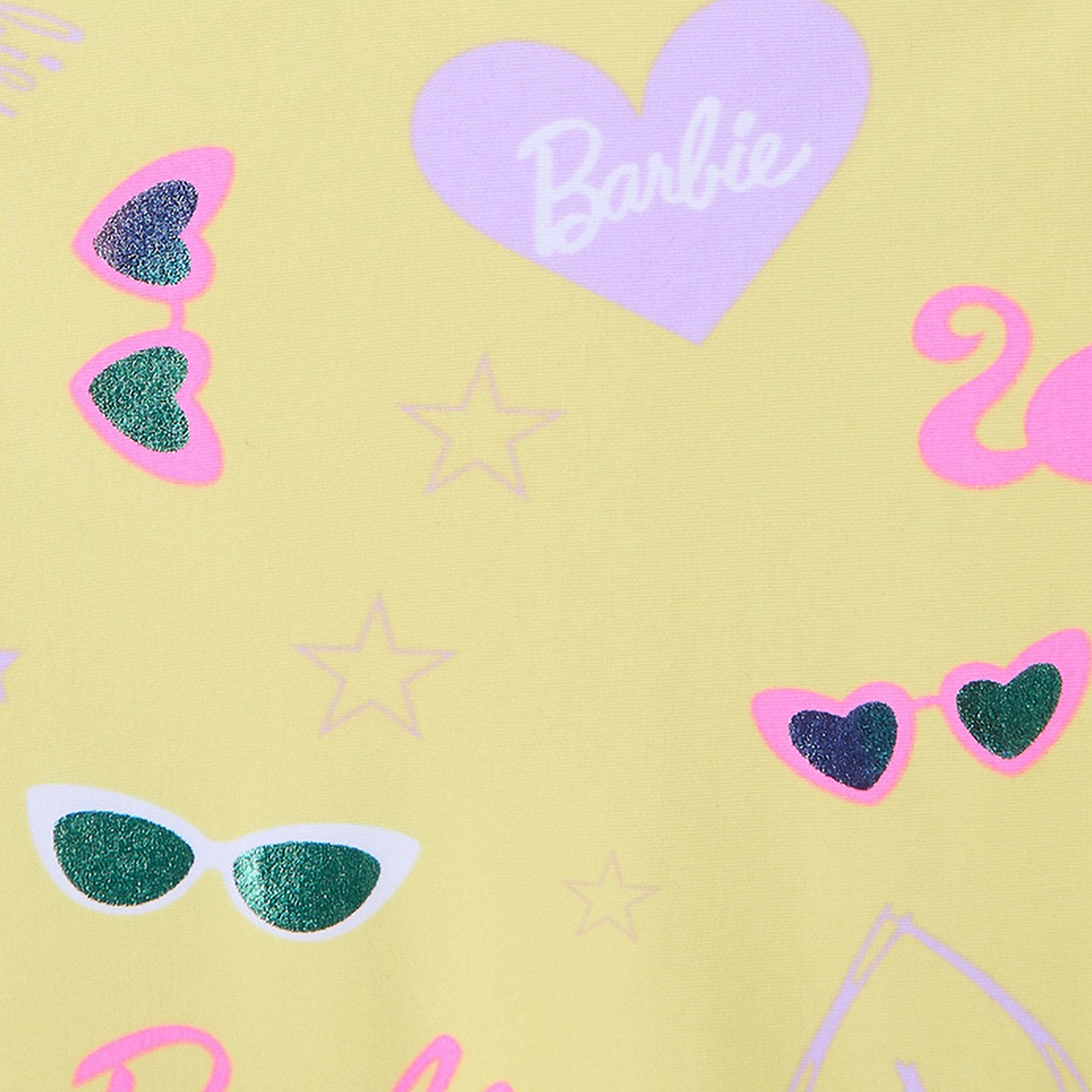 Girls Barbie Print Swimsuit-girls-clothing-sportswear-swimwear-image-3