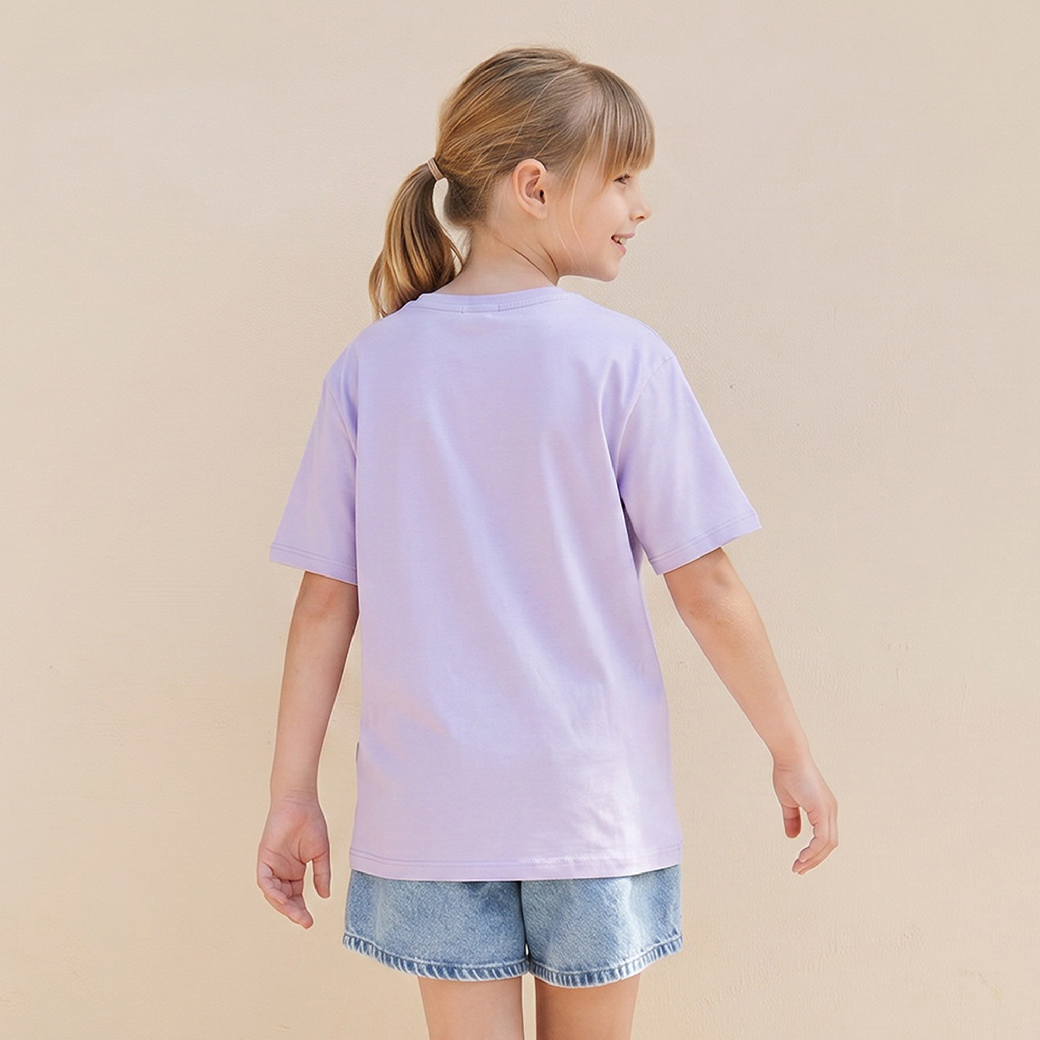 تيشيرت بطبعات ميني ماوس وياقة ضيقة وأكمام قصيرة من ديزني-girls-clothing-tshirts-image-3
