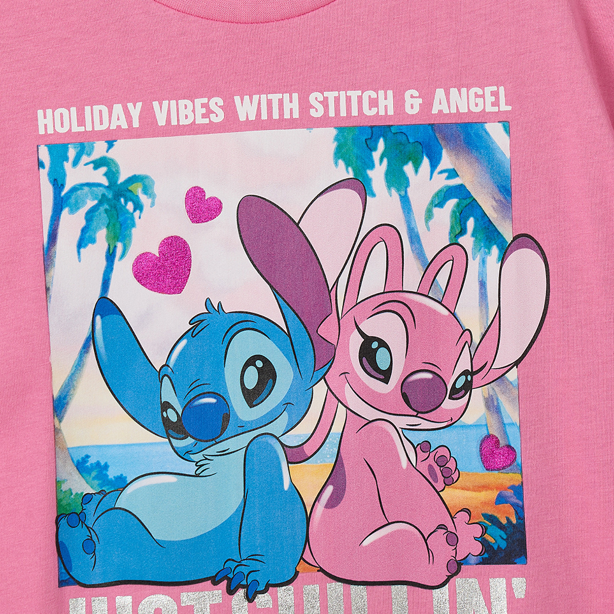 تيشيرت برقبة ضيقة وأكمام قصيرة وطبعات من ديزني-girls-clothing-tshirts-image-4