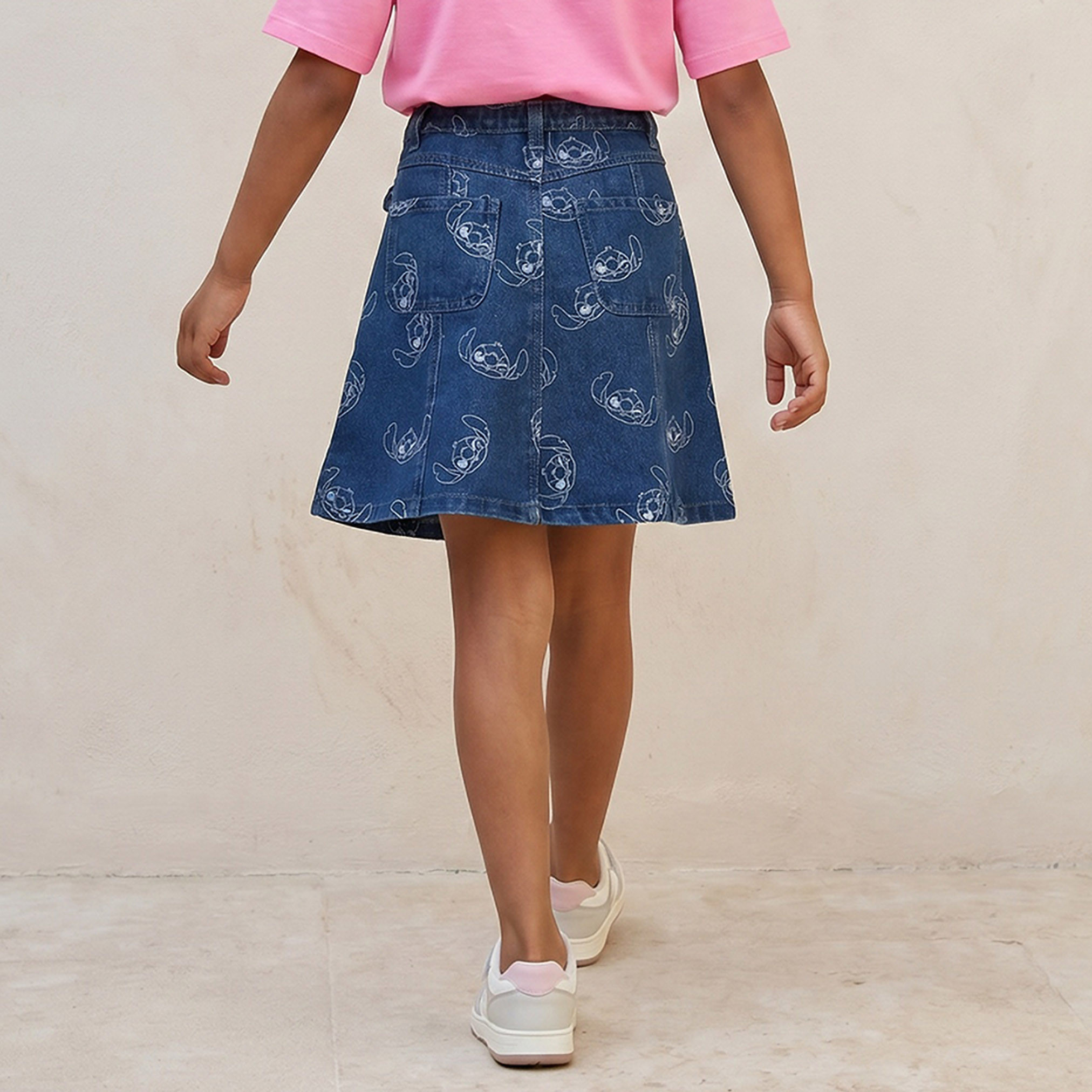 تنورة بطول الركبة وطبعات ستيتش من ديزني-girls-clothing-bottoms-skirts-image-3