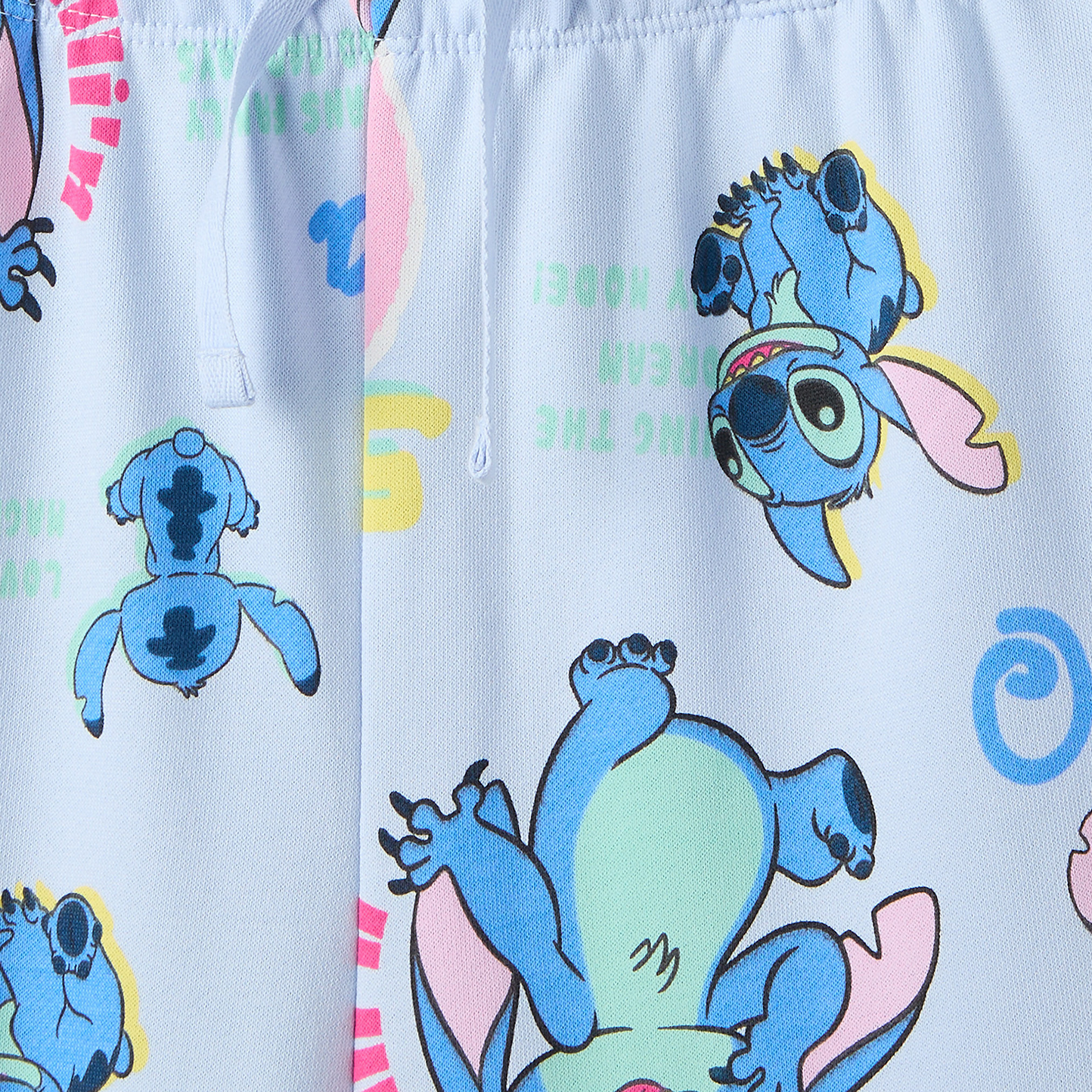 Disney Drawstring Waist Track Pants with Stitch Print-girls-clothing-bottoms-joggersandtrackpants-image-4