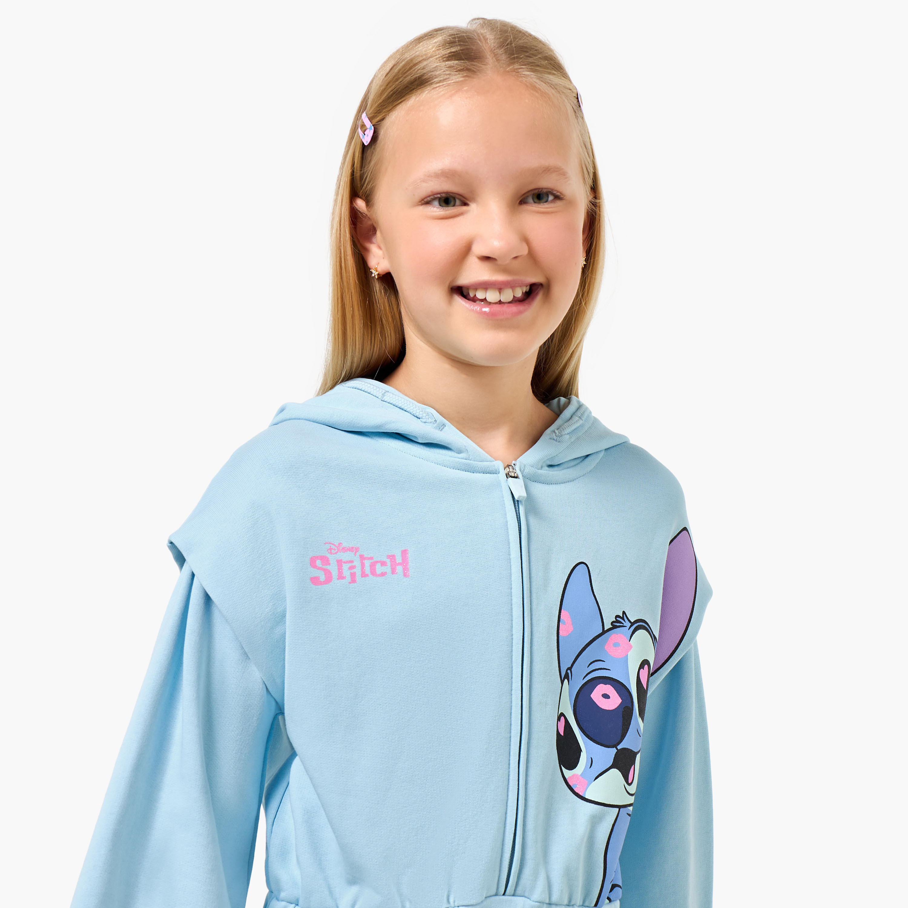 فستان إيه لاين بطول الركبة وبأكمام طويلة وقبعة وطبعات من ديزني-girls-clothing-dressesandjumpsuits-image-4
