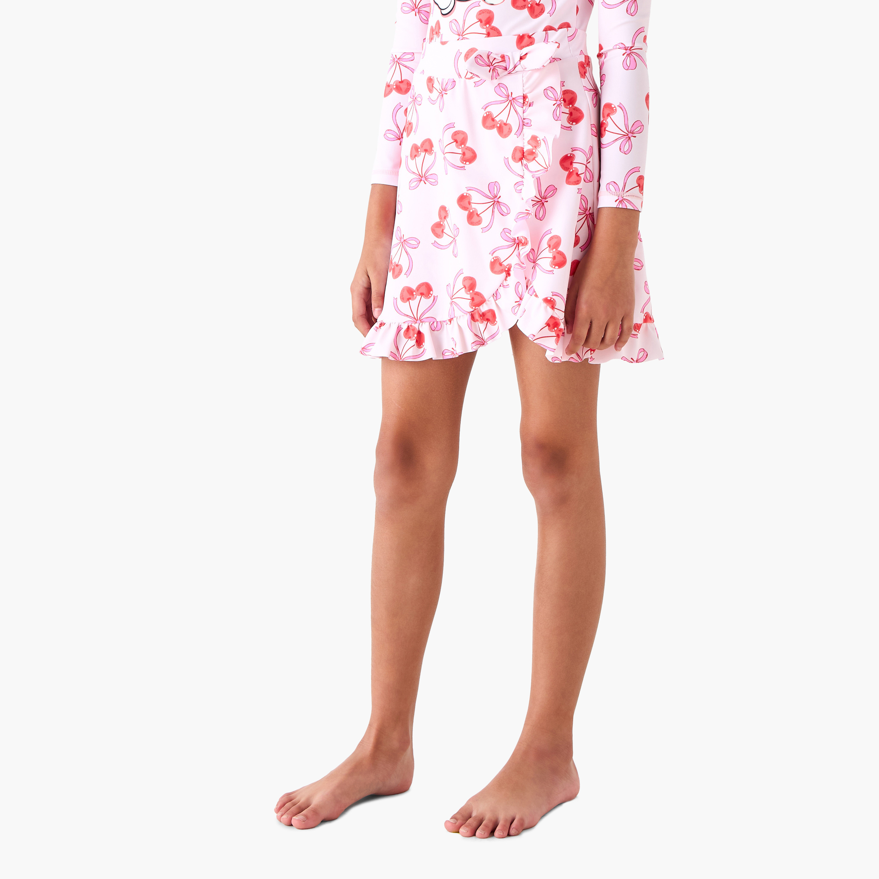 طقم بدلة وتنورة سباحة بطبعات للبنات من ديزني-girls-clothing-sportswear-swimwear-image-3