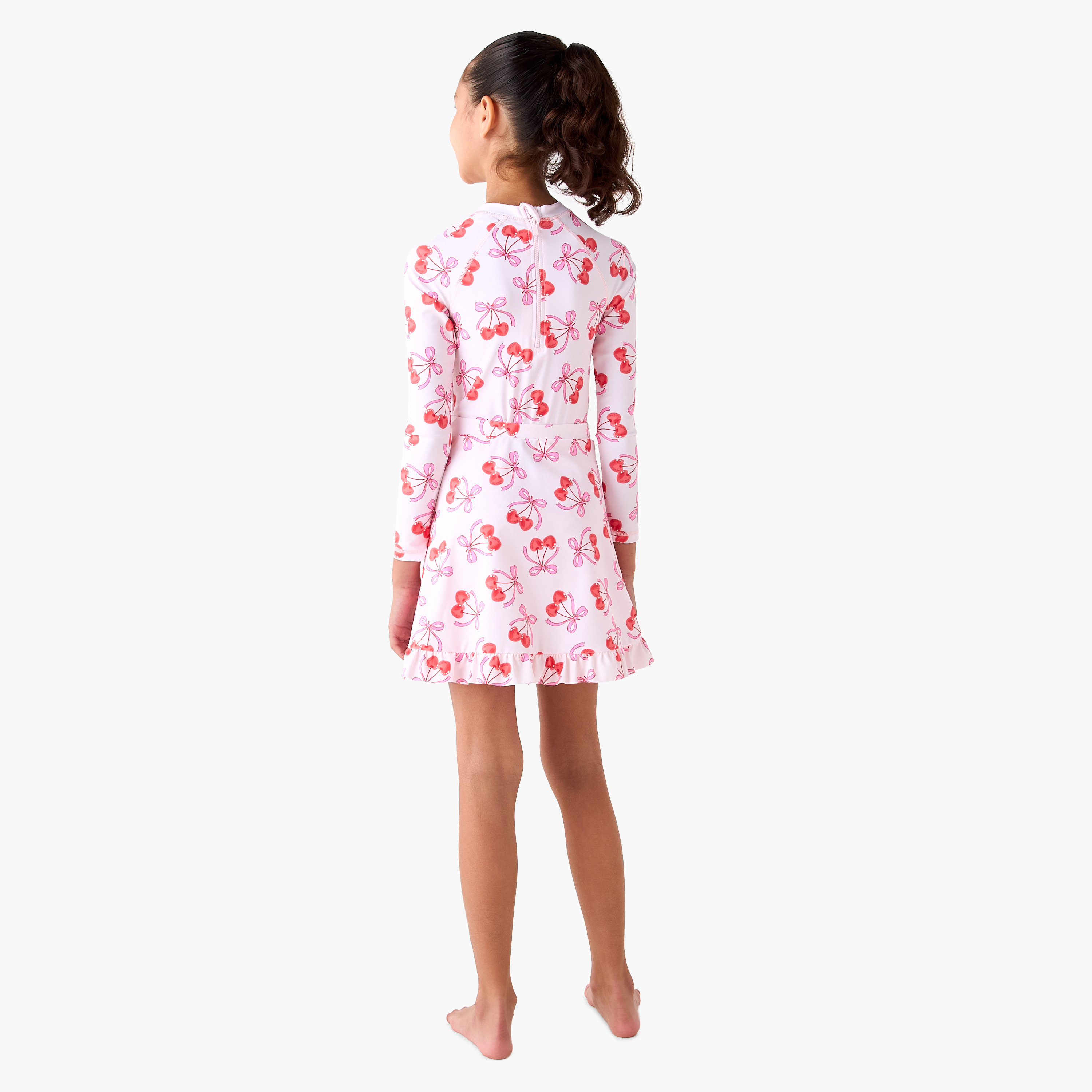 طقم بدلة وتنورة سباحة بطبعات للبنات من ديزني-girls-clothing-sportswear-swimwear-image-4
