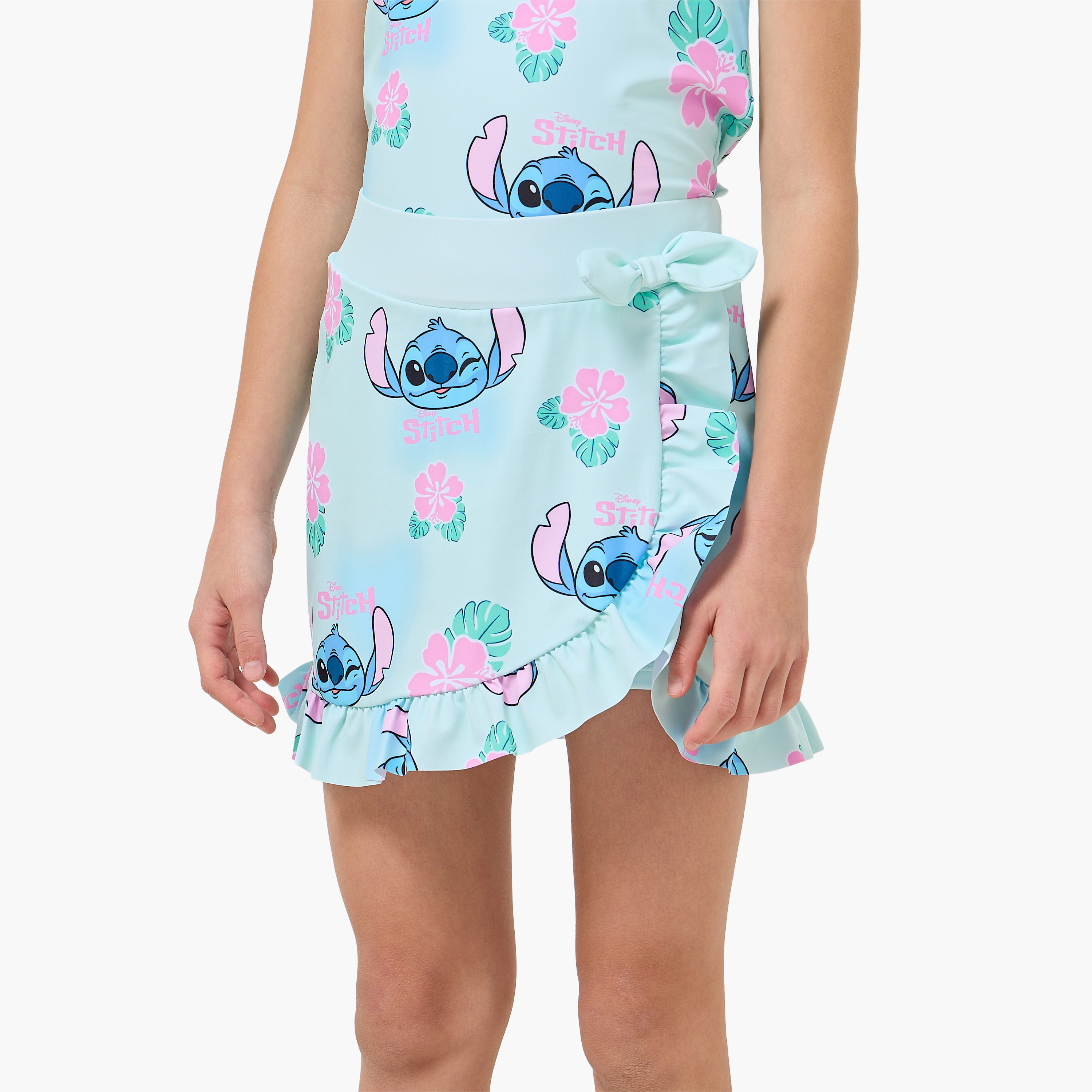 Set of 2 Disney Girls Stitch Print Swimwear Set-girls-clothing-sportswear-swimwear-image-3