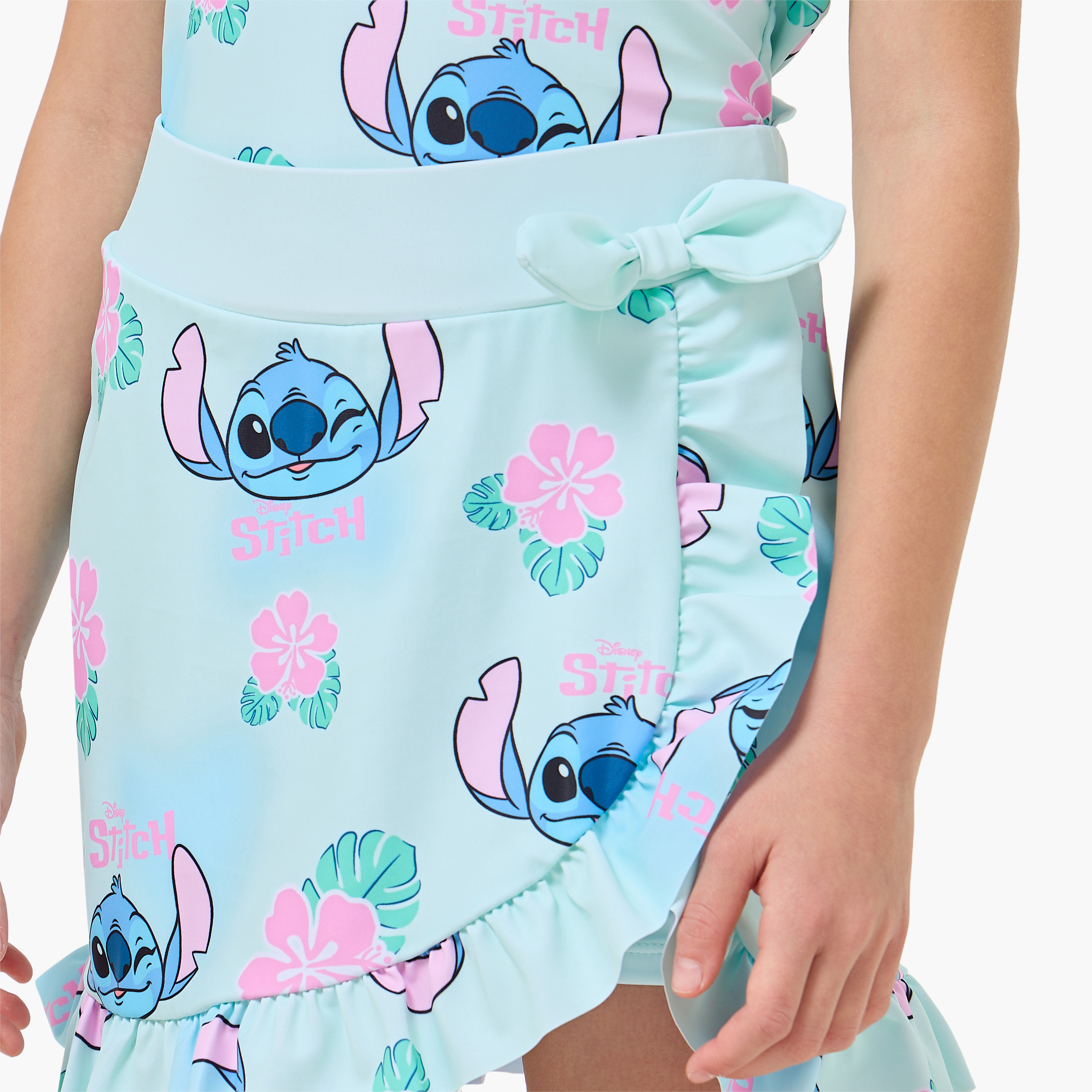 Set of 2 Disney Girls Stitch Print Swimwear Set-girls-clothing-sportswear-swimwear-image-7