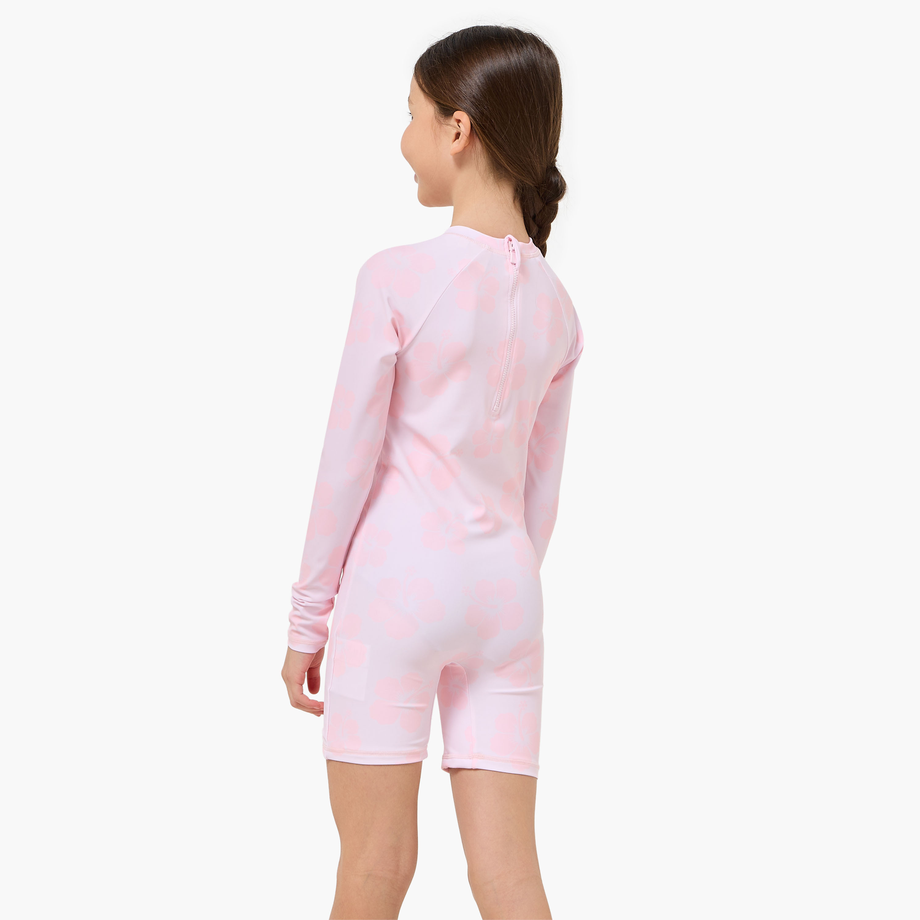 Disney Girls Angel Print Swimsuit-girls-clothing-sportswear-swimwear-image-3