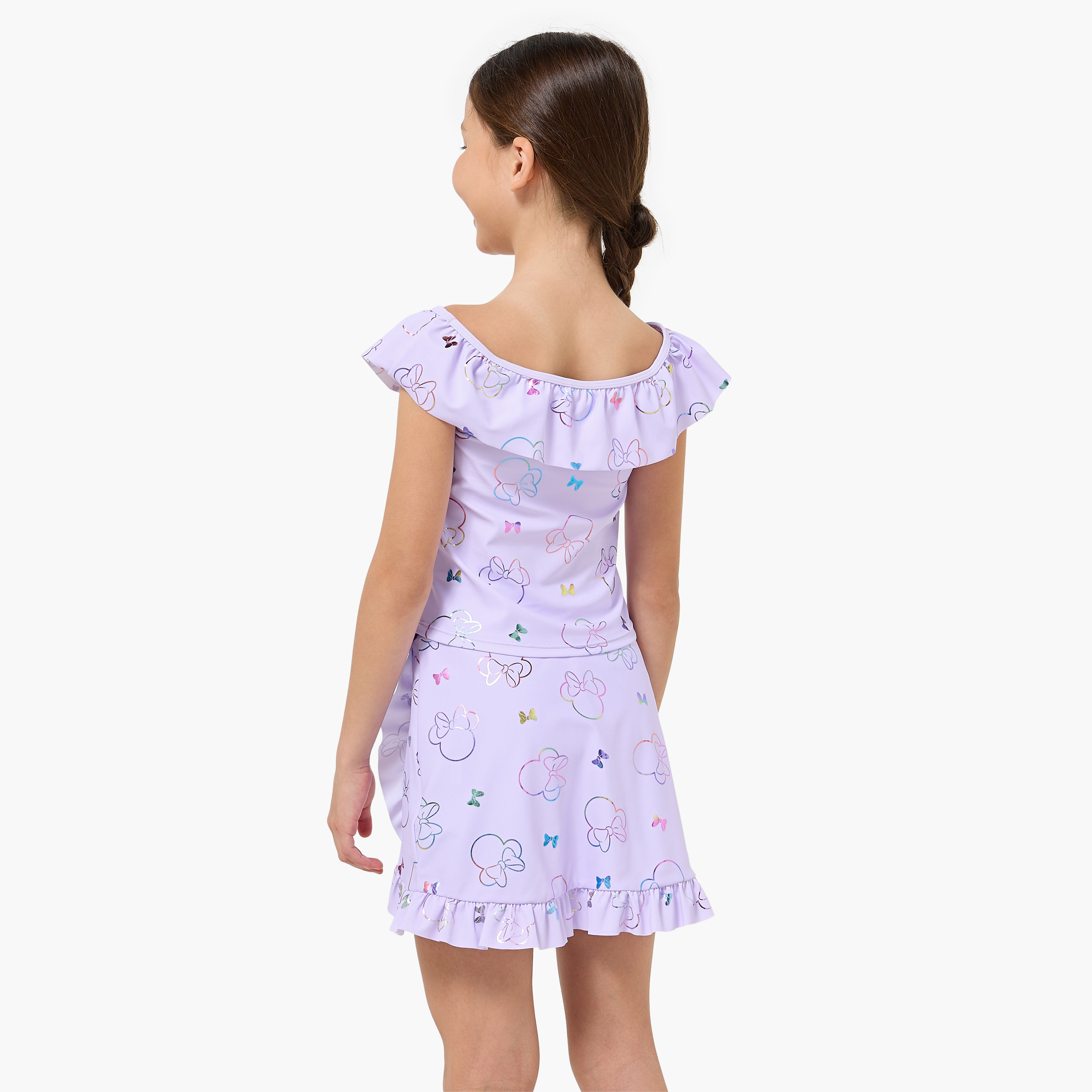 طقم من 2 - طقم بدلات سباحة بطبعات للبنات من ديزني-girls-clothing-sportswear-swimwear-image-4