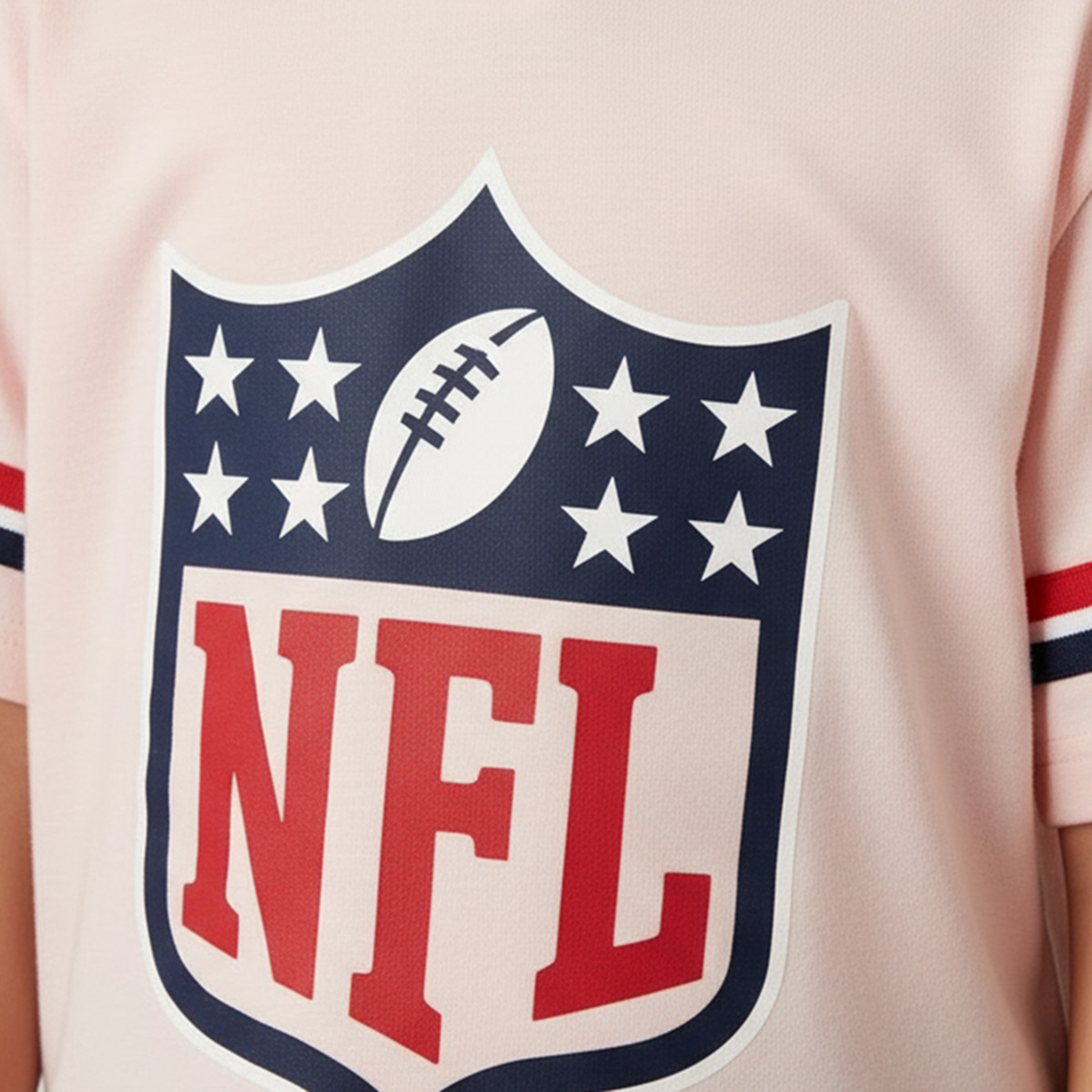 NFL V-neck Short Sleeves T-shirt with Logo Print-girls-clothing-tshirts-image-4