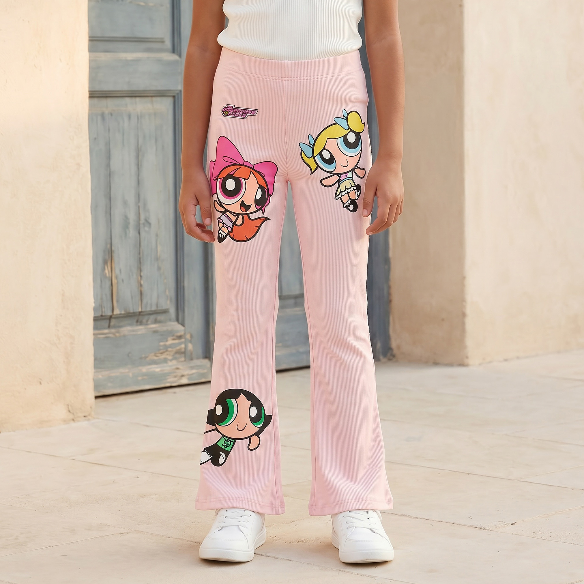 Warner Bros Leggings with Powerpuff Girls Print-girls-clothing-bottoms-leggings-image-1
