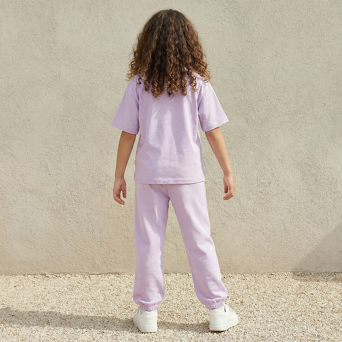 Elasticated Drawstring Waist Joggers with BT21 Print-girls-clothing-bottoms-joggersandtrackpants-image-3