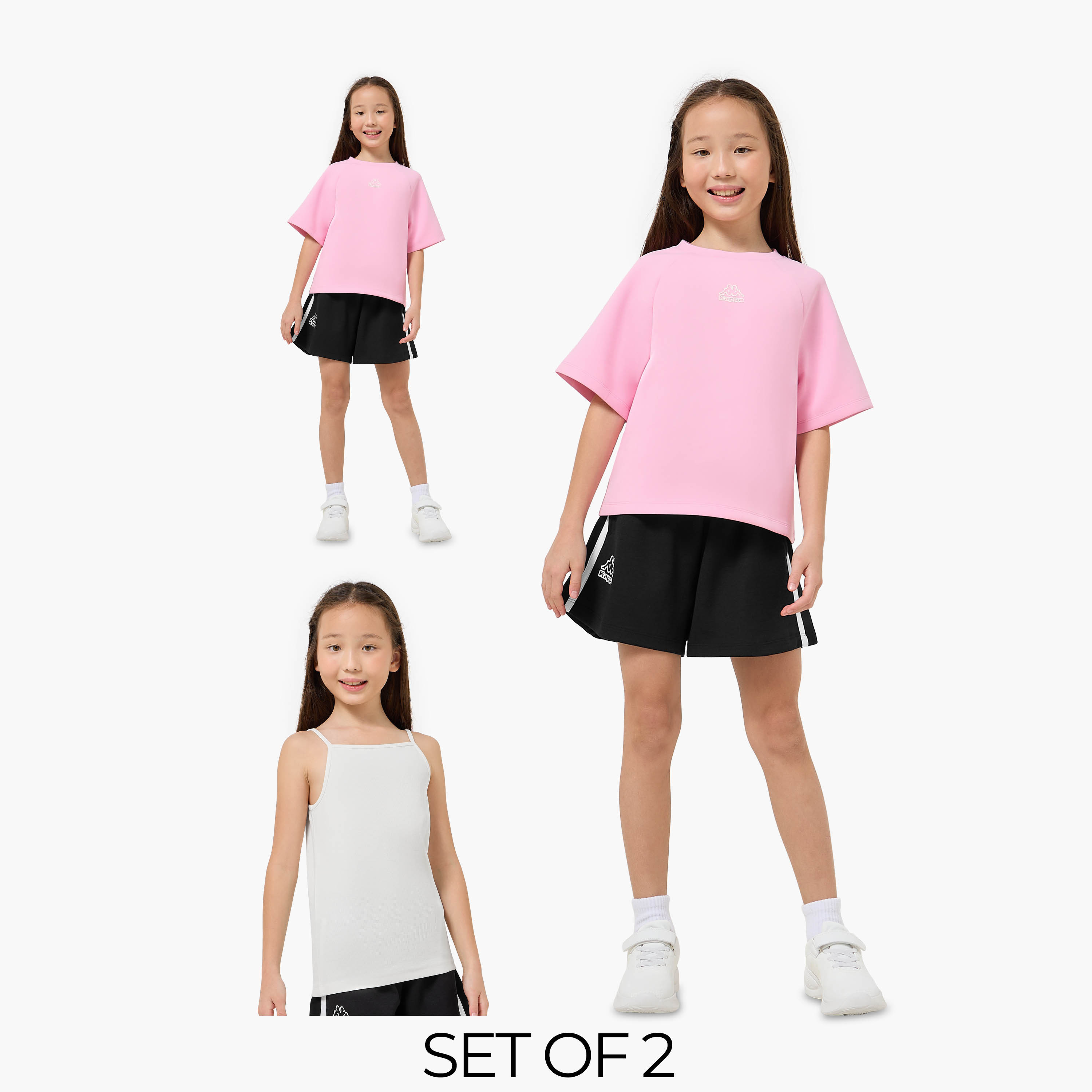 Set of 2 Kappa T-shirt with Vest-girls-clothing-tshirts-image-1