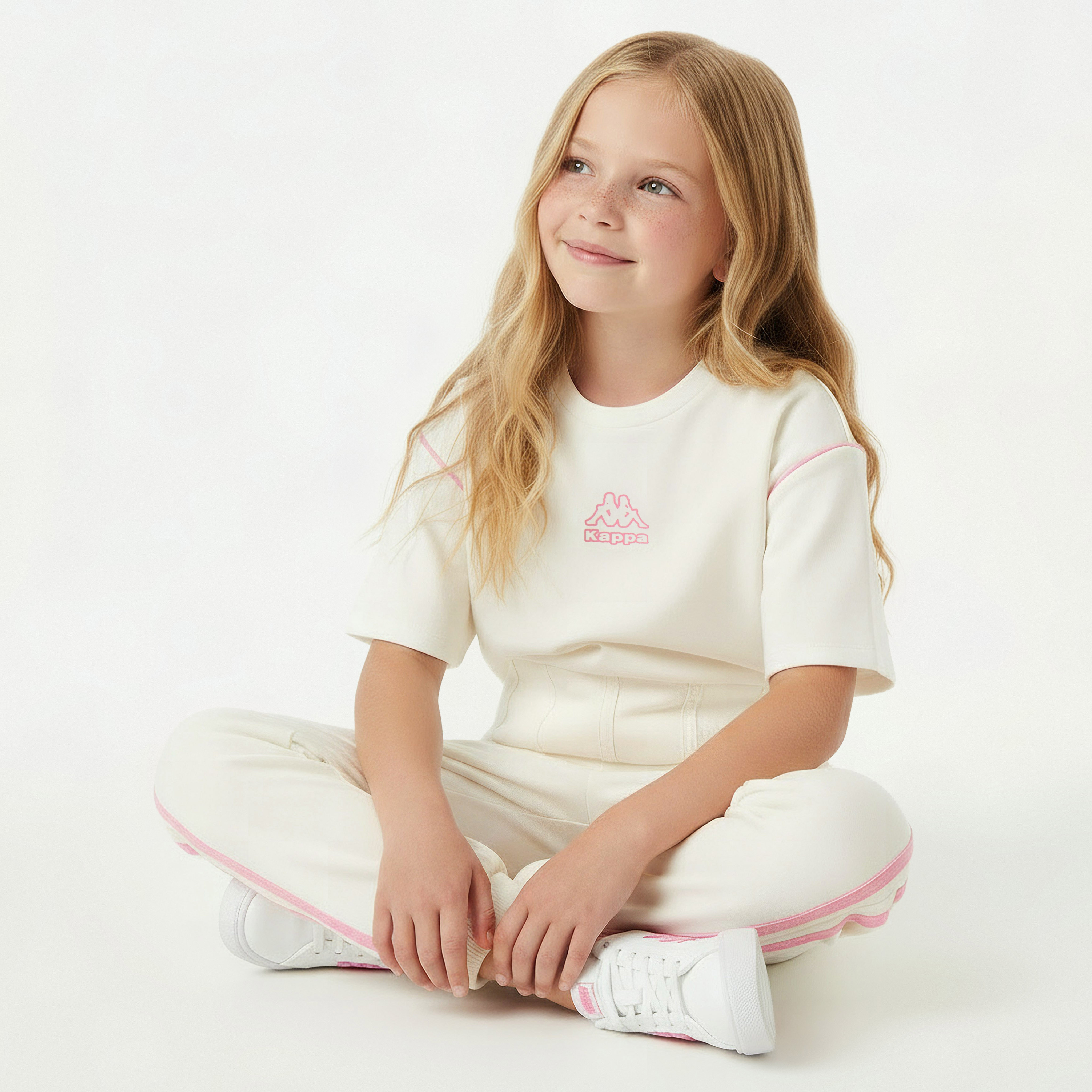 Kappa Crew Neck Short Sleeves T-shirt with Panel Detail-girls-clothing-tshirts-image-5