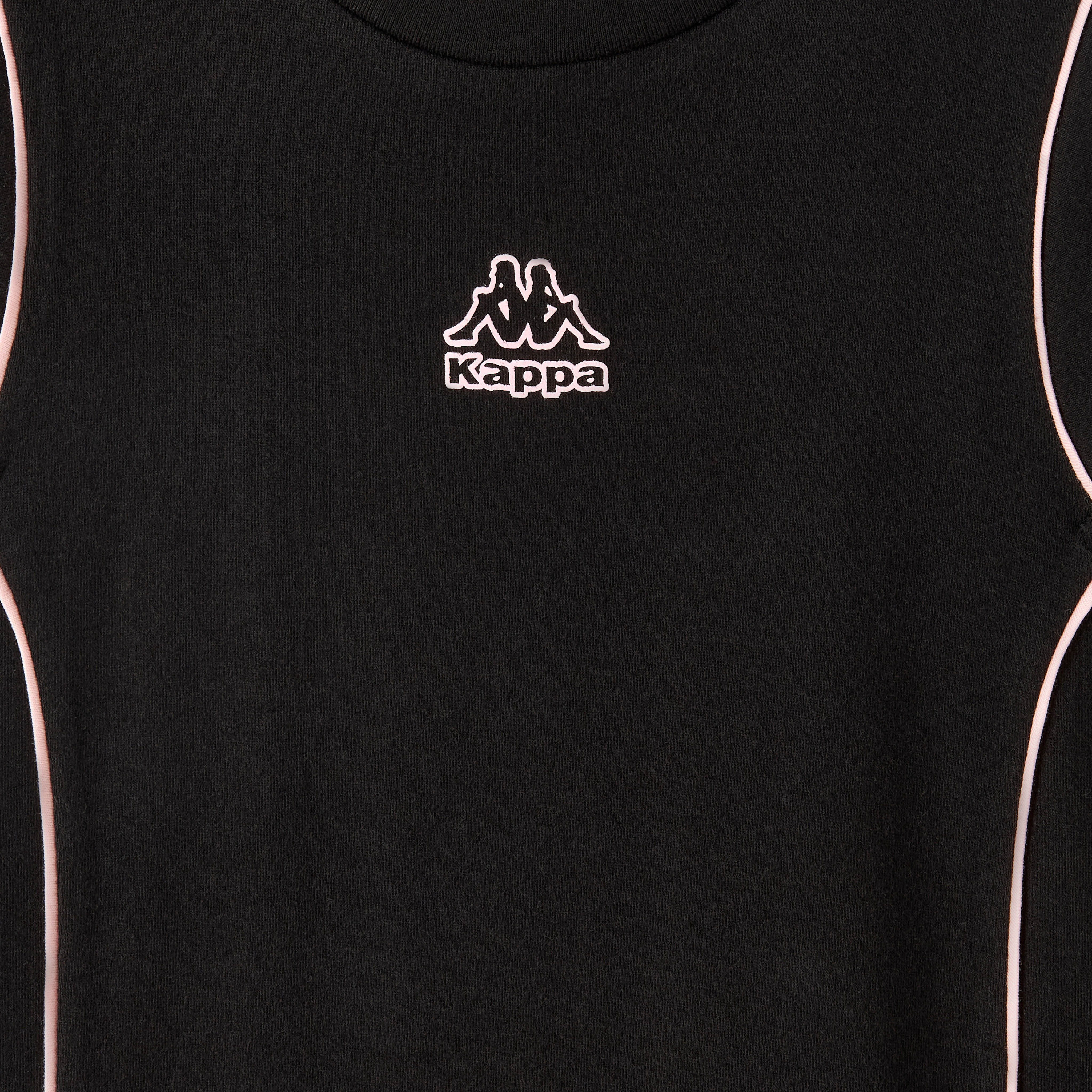 Kappa Crew Neck Sleeveless T-shirt with Logo Print-girls-clothing-tshirts-image-4