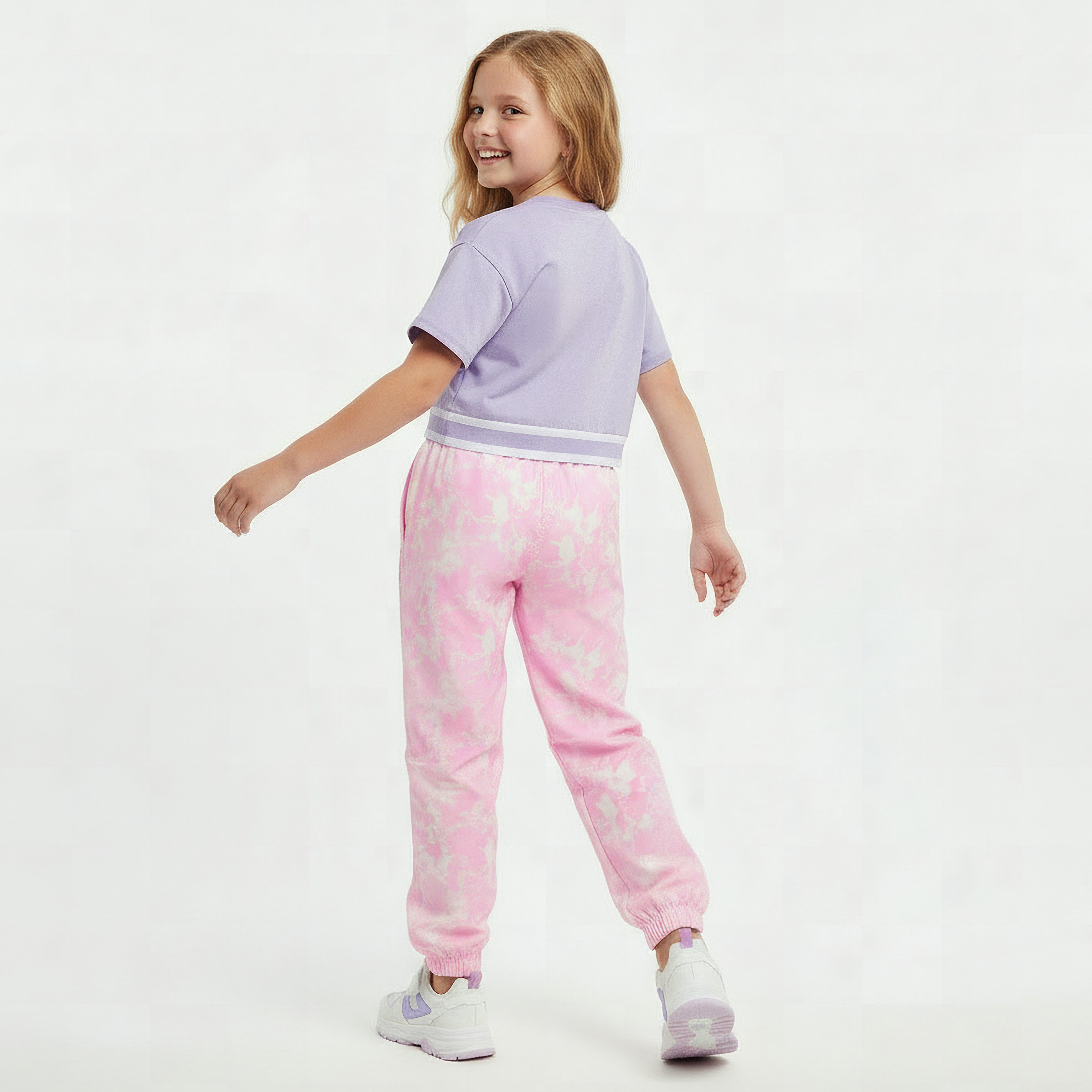 Kappa Joggers with Pockets, Drawstring Waist-sports-girls-clothing-bottoms-image-3