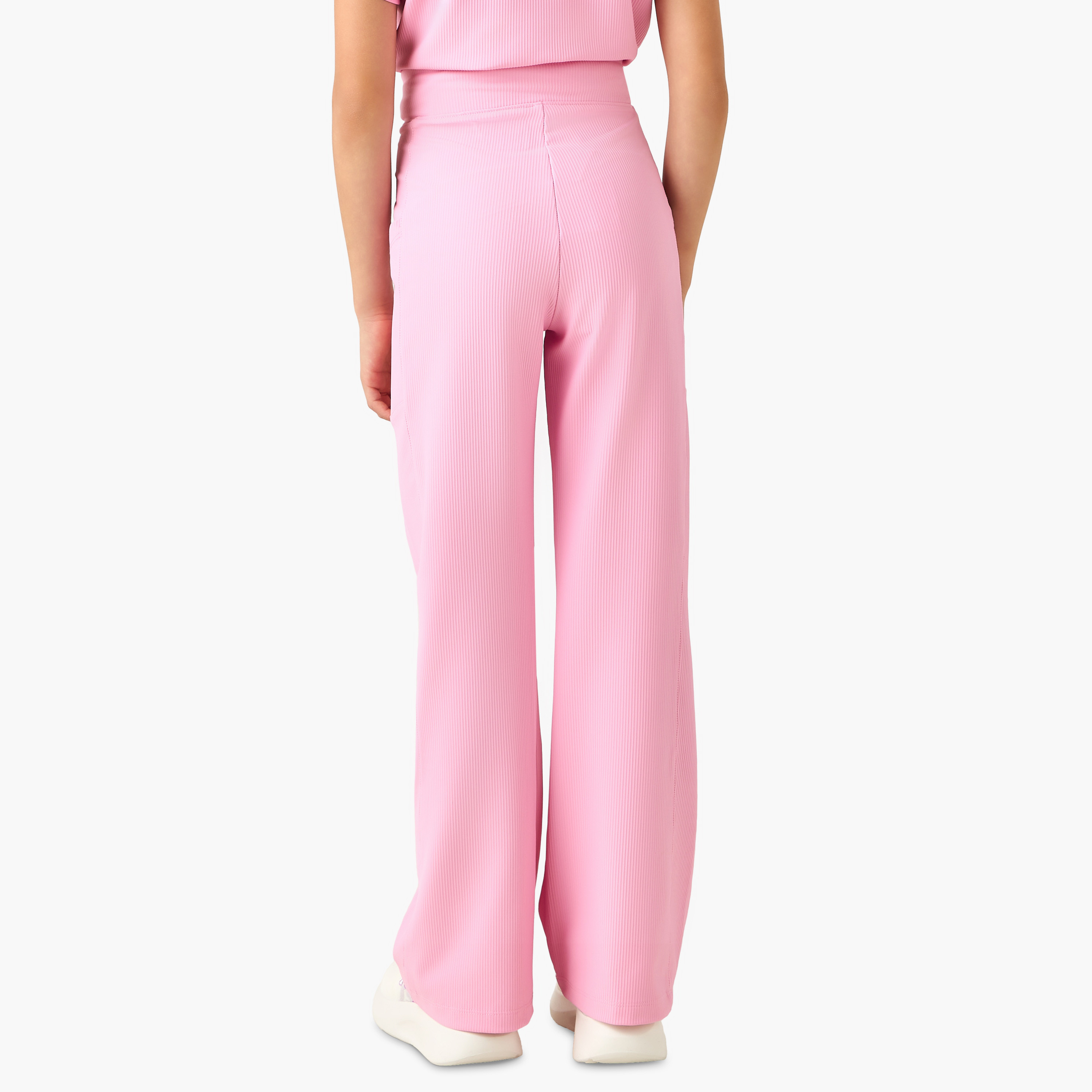 Kappa Flared Leggings with Ribbed Texture-girls-clothing-sportswear-bottoms-leggings-image-3