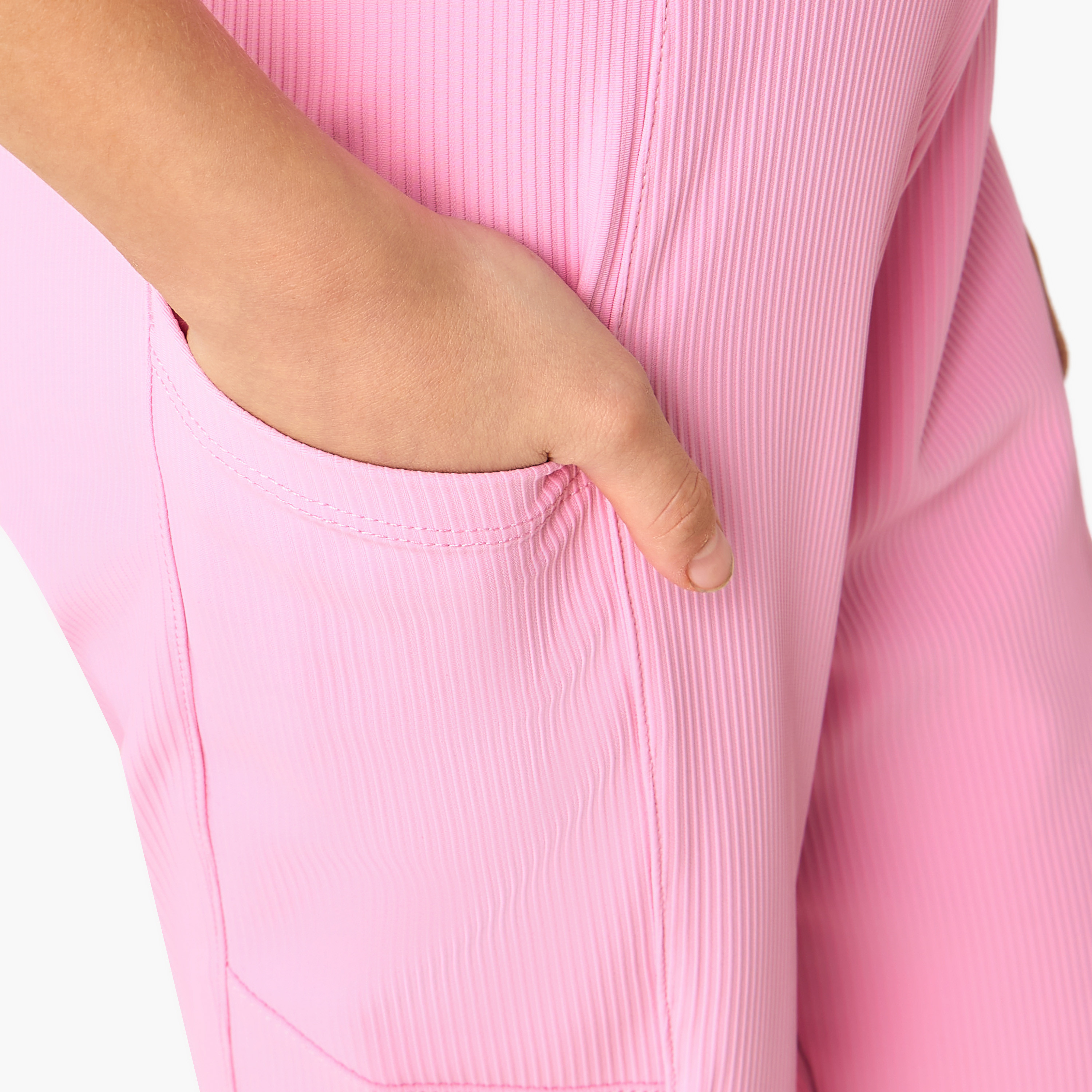 Kappa Flared Leggings with Ribbed Texture-girls-clothing-sportswear-bottoms-leggings-image-5
