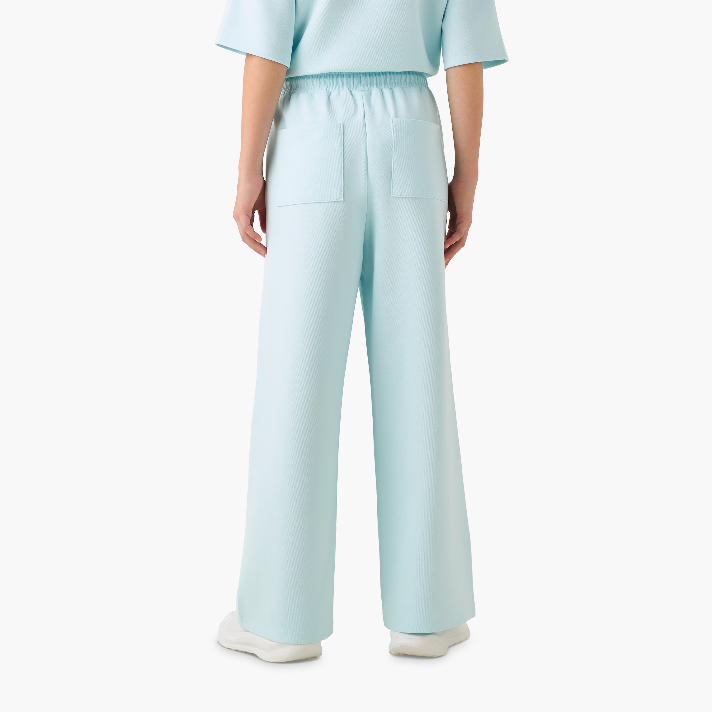 Kappa Drawstring Waist Track Pants with Pockets-girls-clothing-bottoms-joggersandtrackpants-image-3