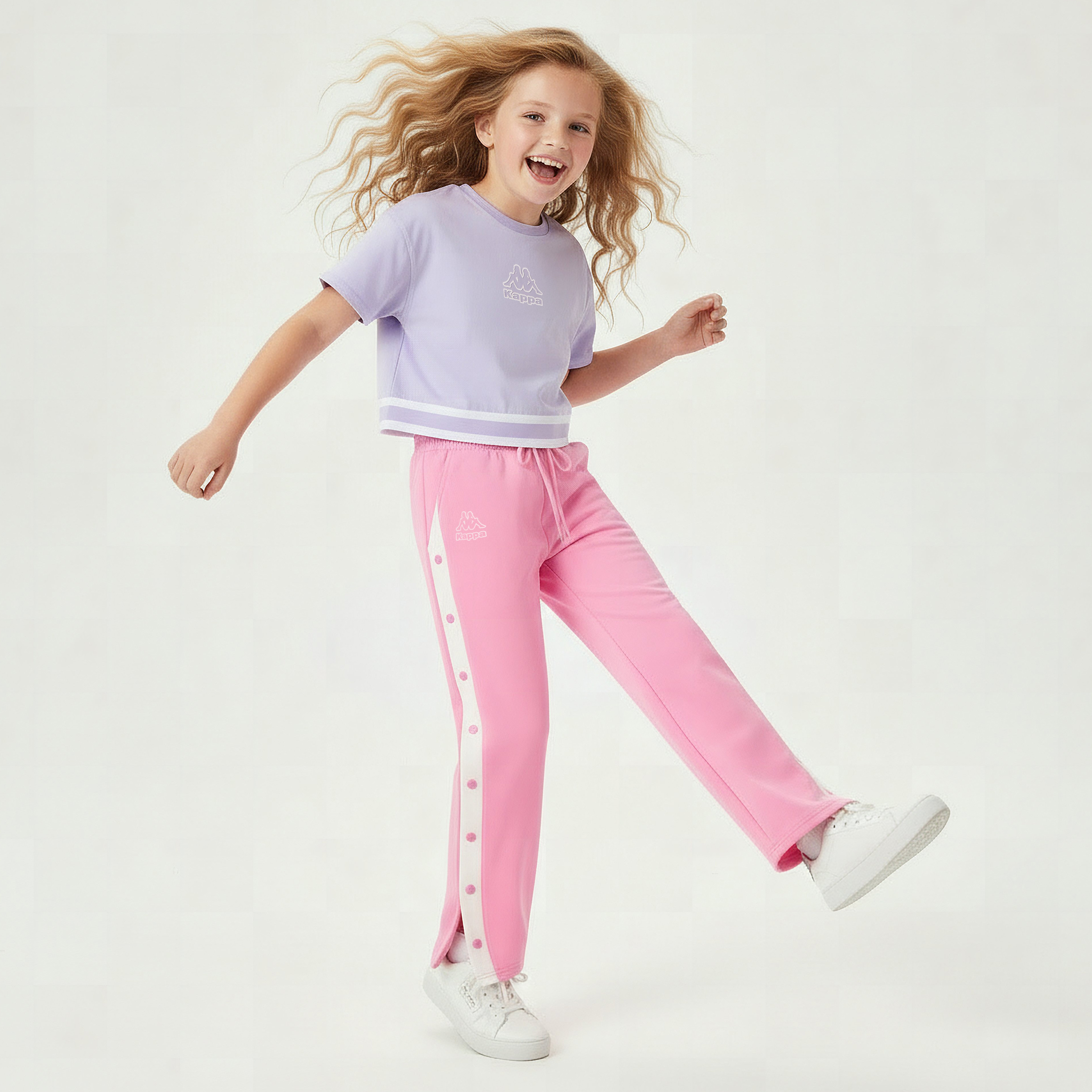 بنطلون رياضي بخصر برباط وجيوب من كابا-girls-clothing-bottoms-joggersandtrackpants-image-2