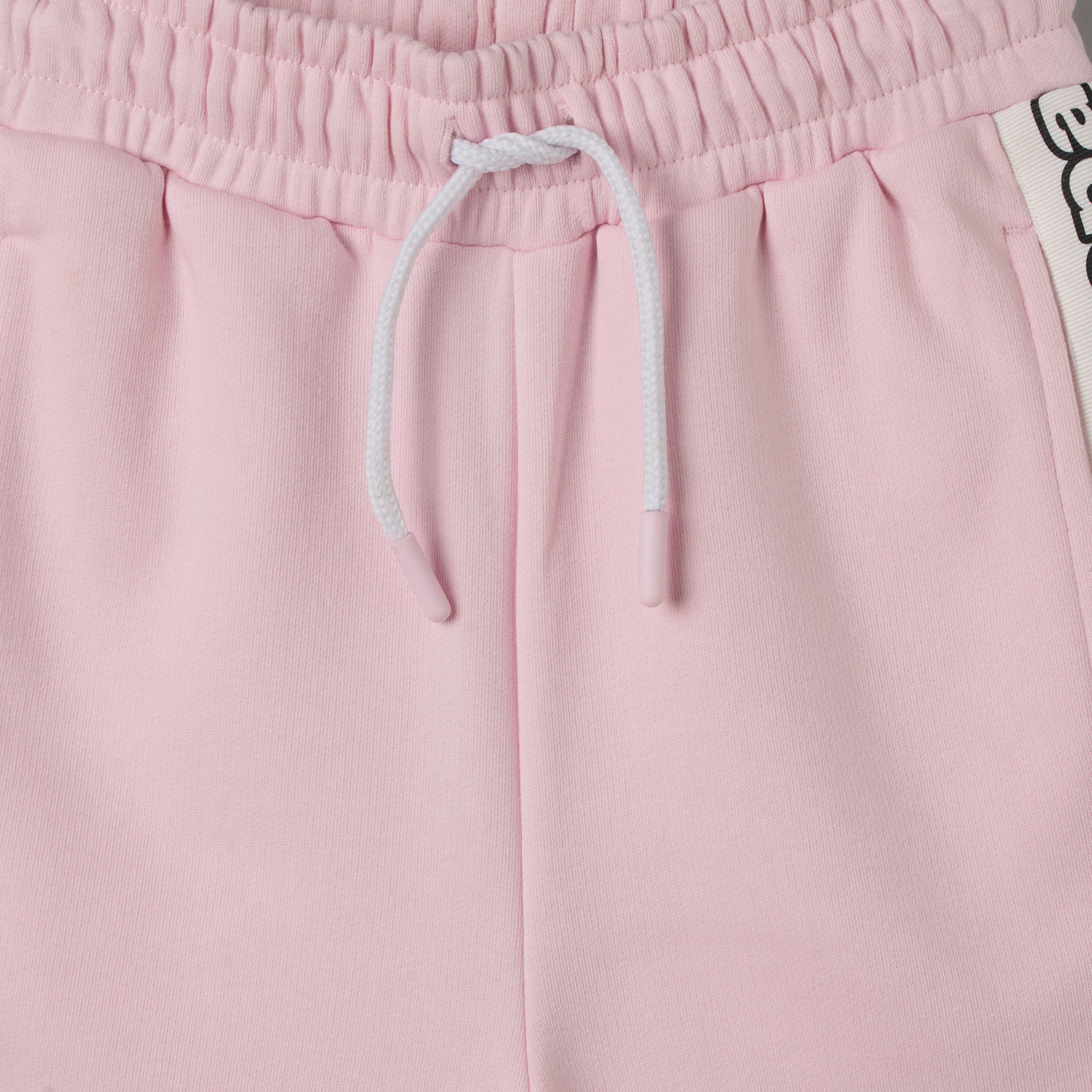 بنطلون رياضي بخصر مطاطي برباط إغلاق وتفاصيل شريط جانبي من كابا-girls-clothing-bottoms-joggersandtrackpants-image-4