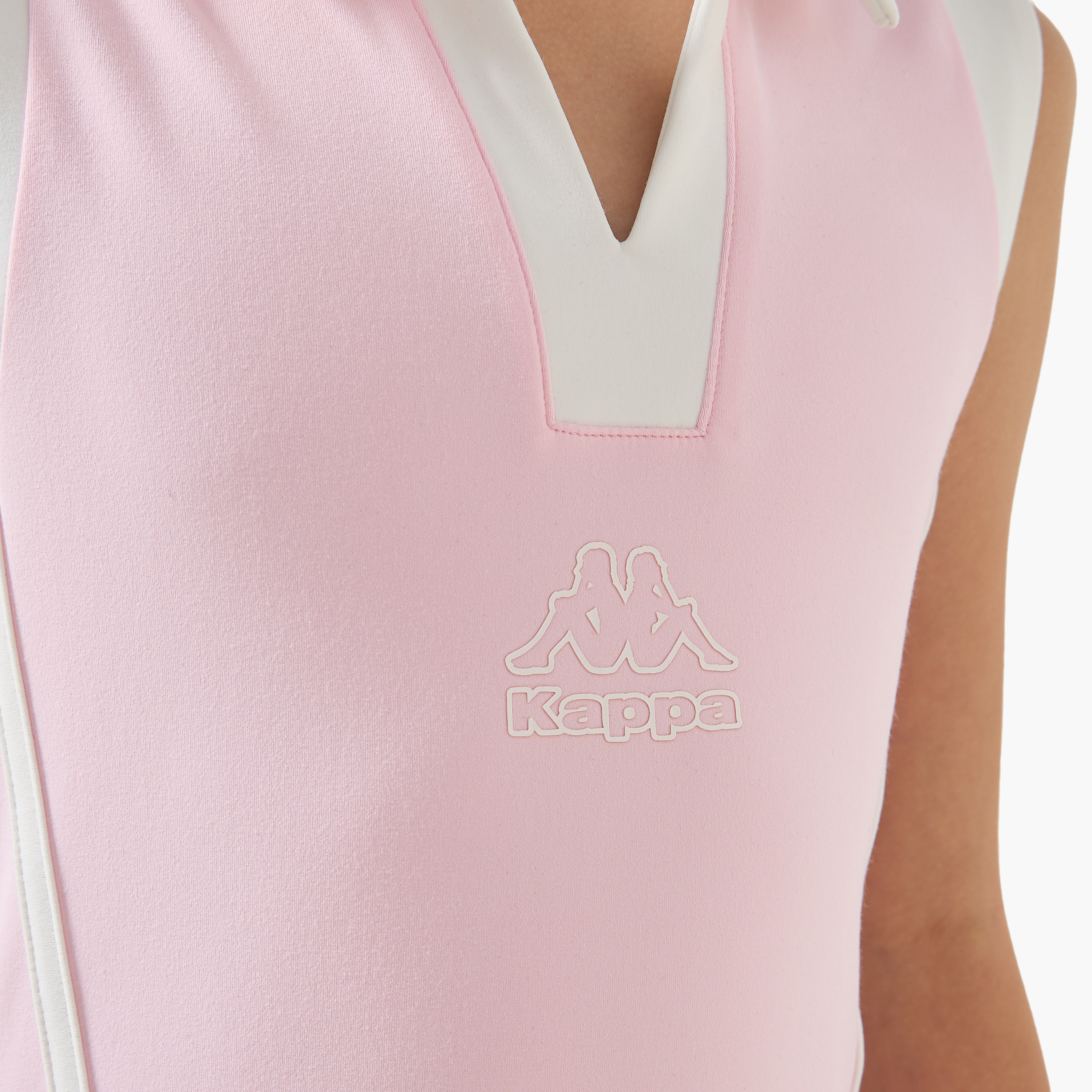 Kappa Collared Sleeveless Knee Length A-Line Dress with Pockets-girls-clothing-dressesandjumpsuits-image-5