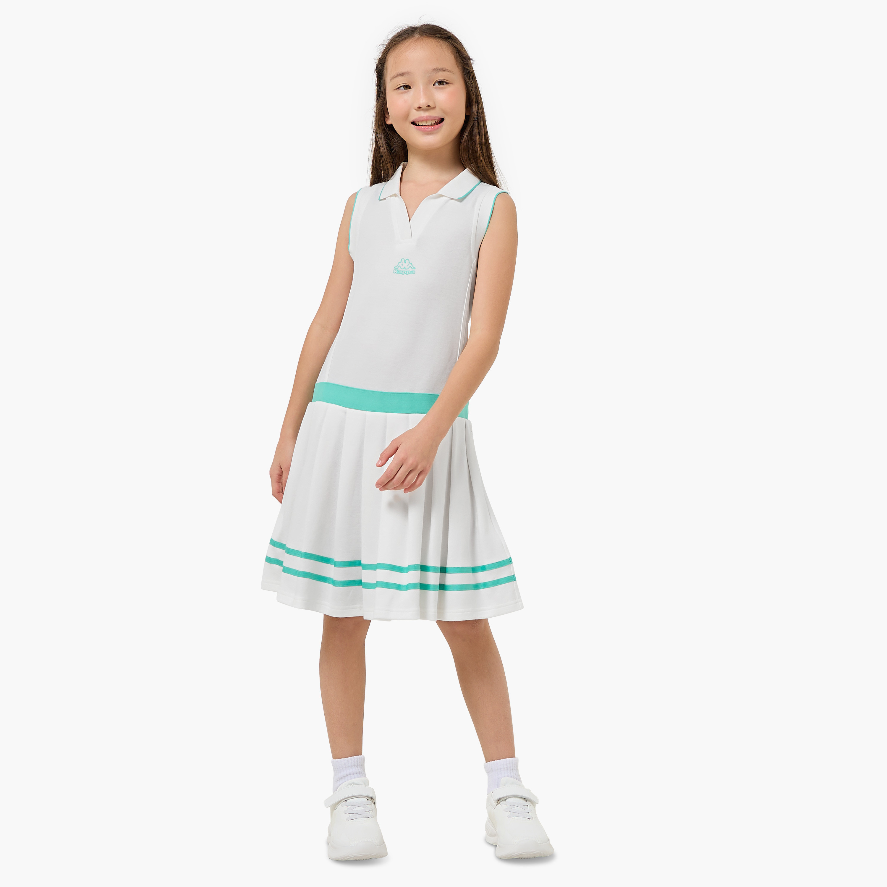 Kappa Collared Sleeveless Dress with Stripes-girls-clothing-dressesandjumpsuits-image-2