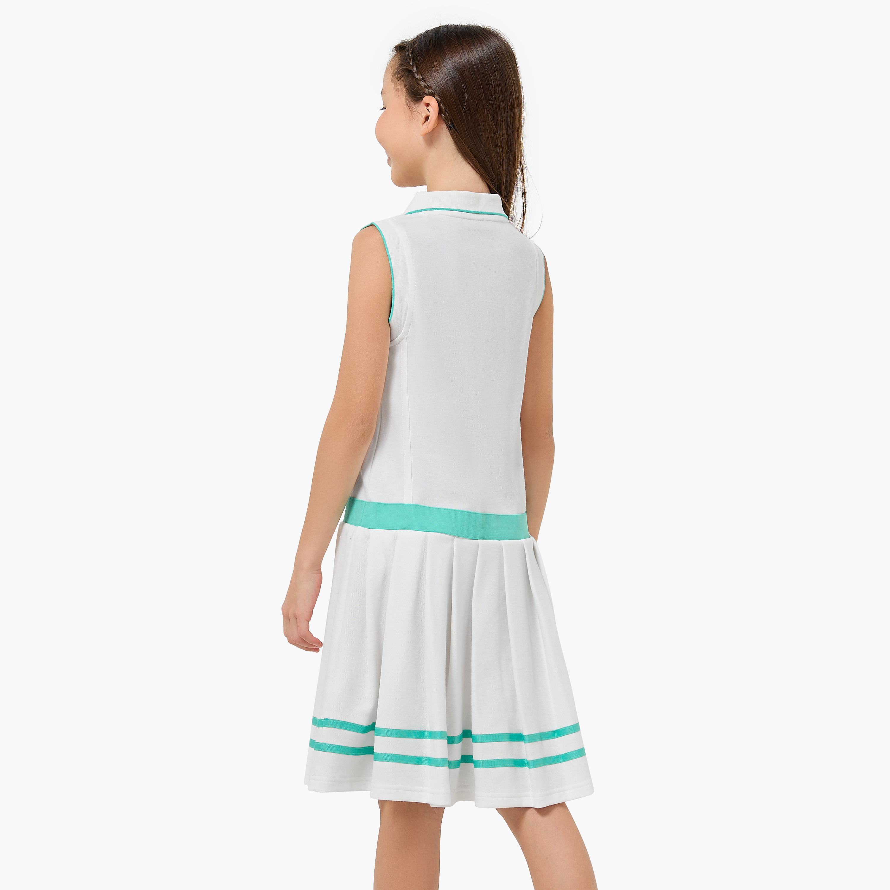 Kappa Collared Sleeveless Dress with Stripes-girls-clothing-dressesandjumpsuits-image-3