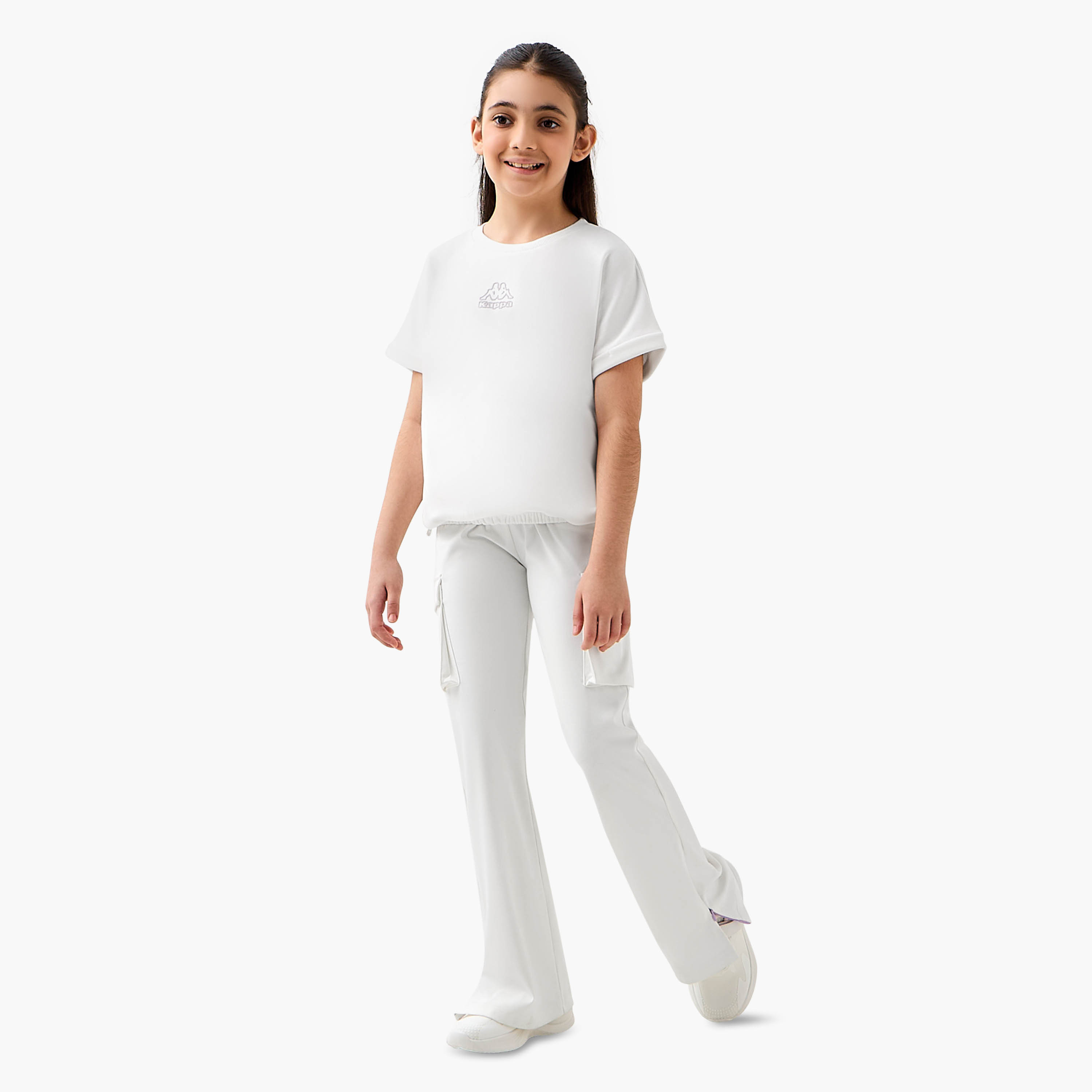 Kappa Crew Neck Short Sleeves T-shirt with Logo-girls-clothing-tshirts-image-2