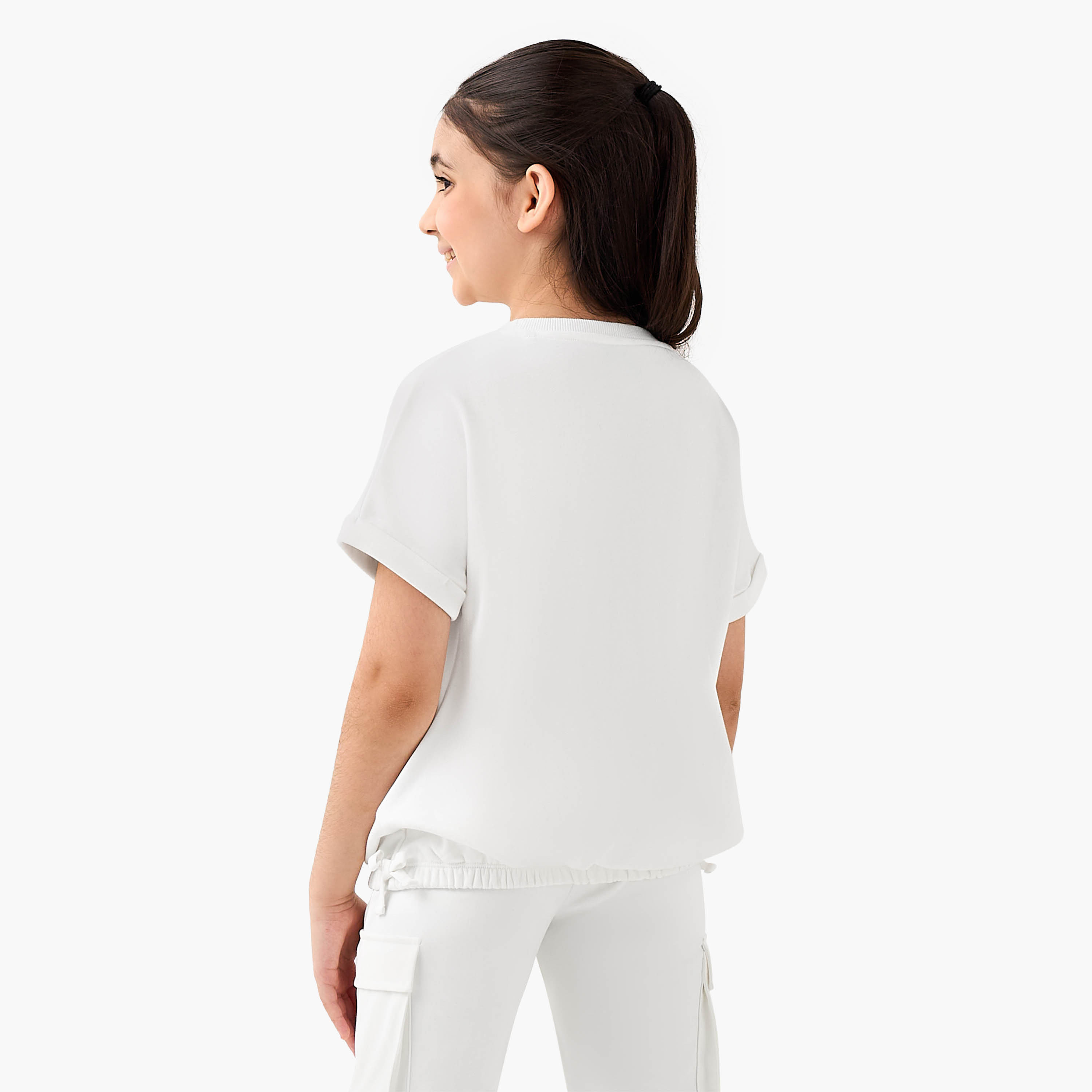 Kappa Crew Neck Short Sleeves T-shirt with Logo-girls-clothing-tshirts-image-3