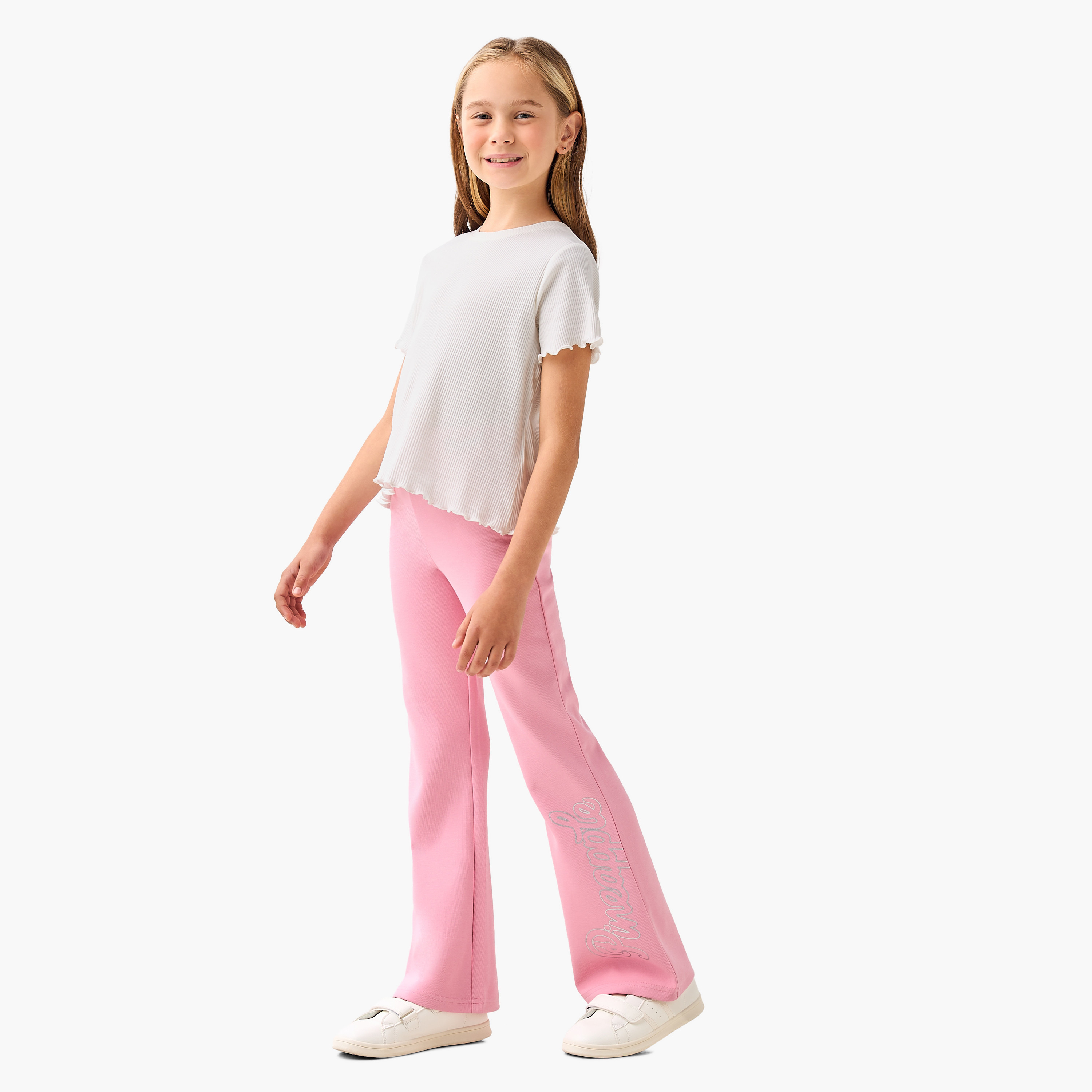 Pineapple Leggings with Flared Hem-girls-clothing-bottoms-leggings-image-2