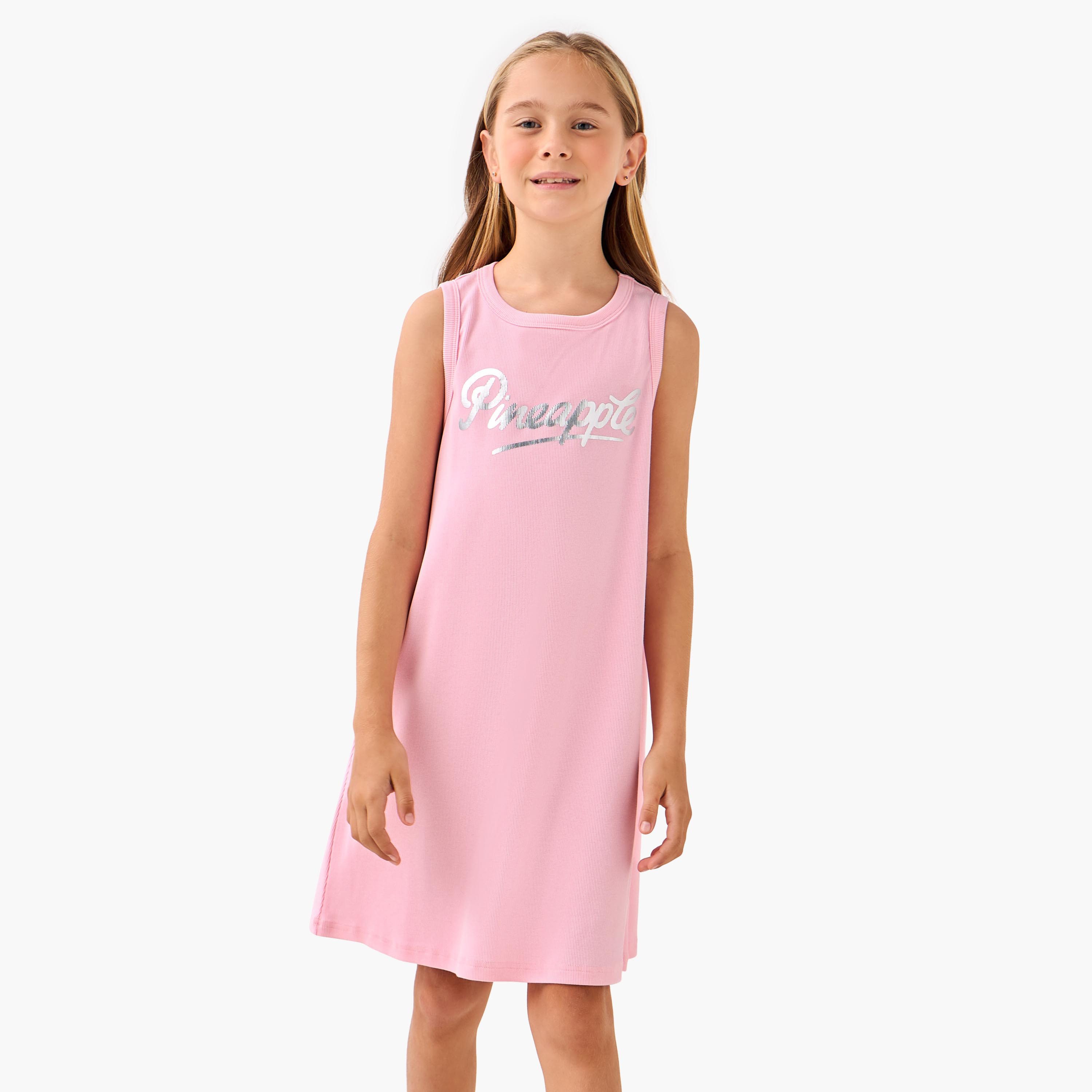 Round Neck Sleeveless Dress with Top-girls-clothing-dressesandjumpsuits-image-3