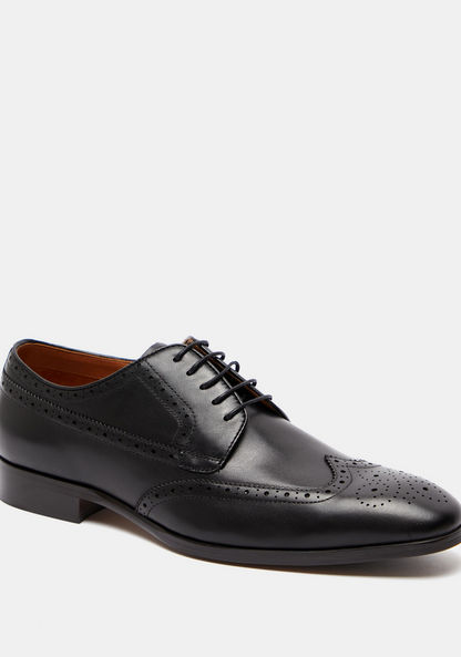 Duchini Men's Brogue Shoes with Lace-Up Closure