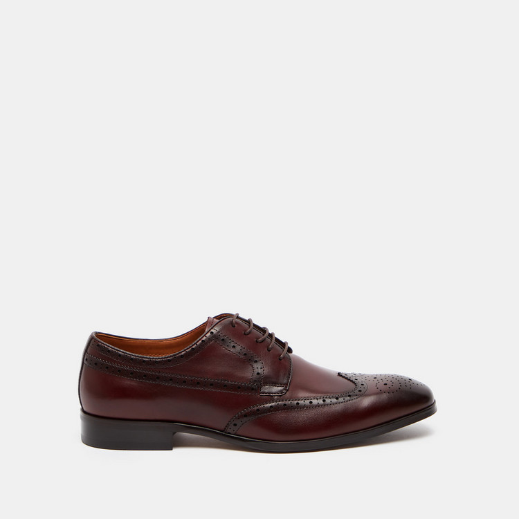 Duchini Men's Brogue Shoes with Lace-Up Closure