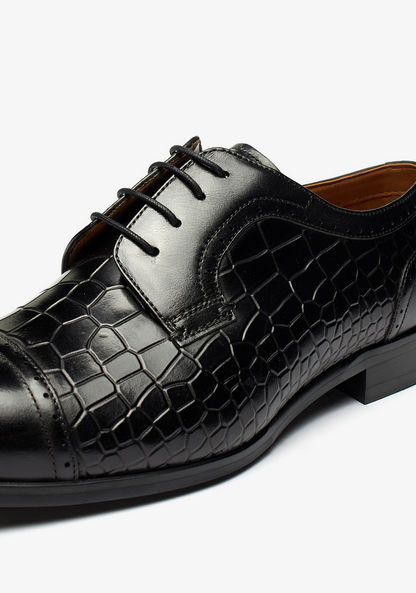 Duchini Men's Textured Derby Shoes-Men%27s Formal Shoes-image-5