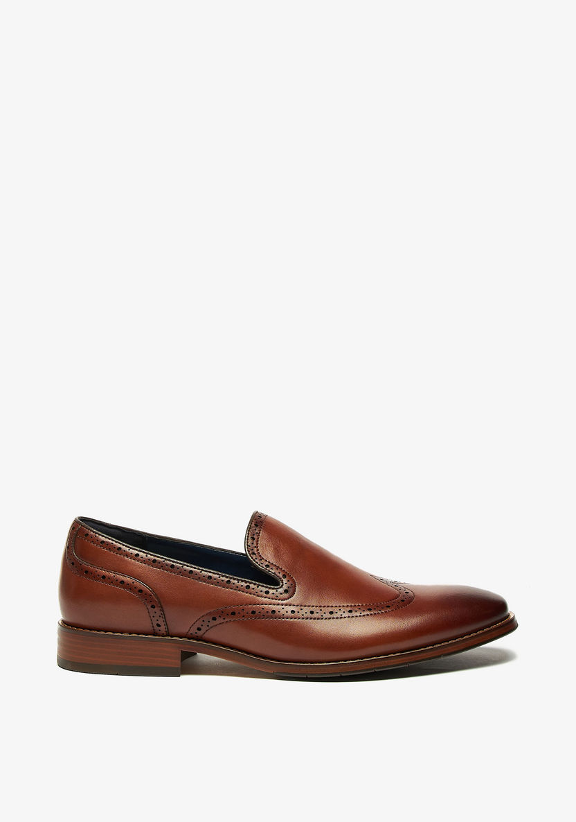 Duchini Men's Leather Slip-On Loafers-Loafers-image-3