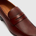 Duchini Men's Textured Slip-On Penny Loafers-Men%27s Formal Shoes-thumbnail-2