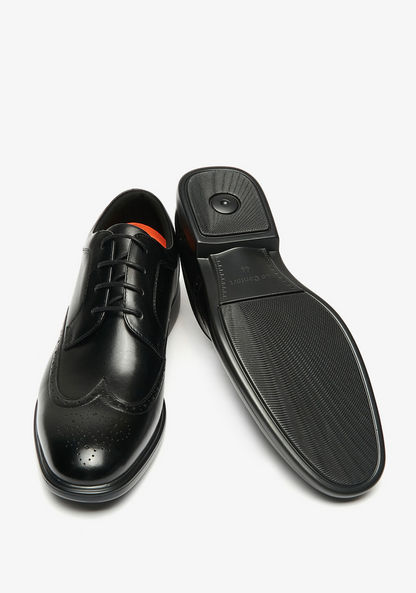 Le Confort Textured Derby Shoes with Lace-Up Closure