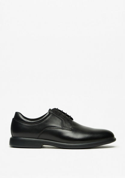 Le Confort Solid Derby Shoes with Lace-Up Closure