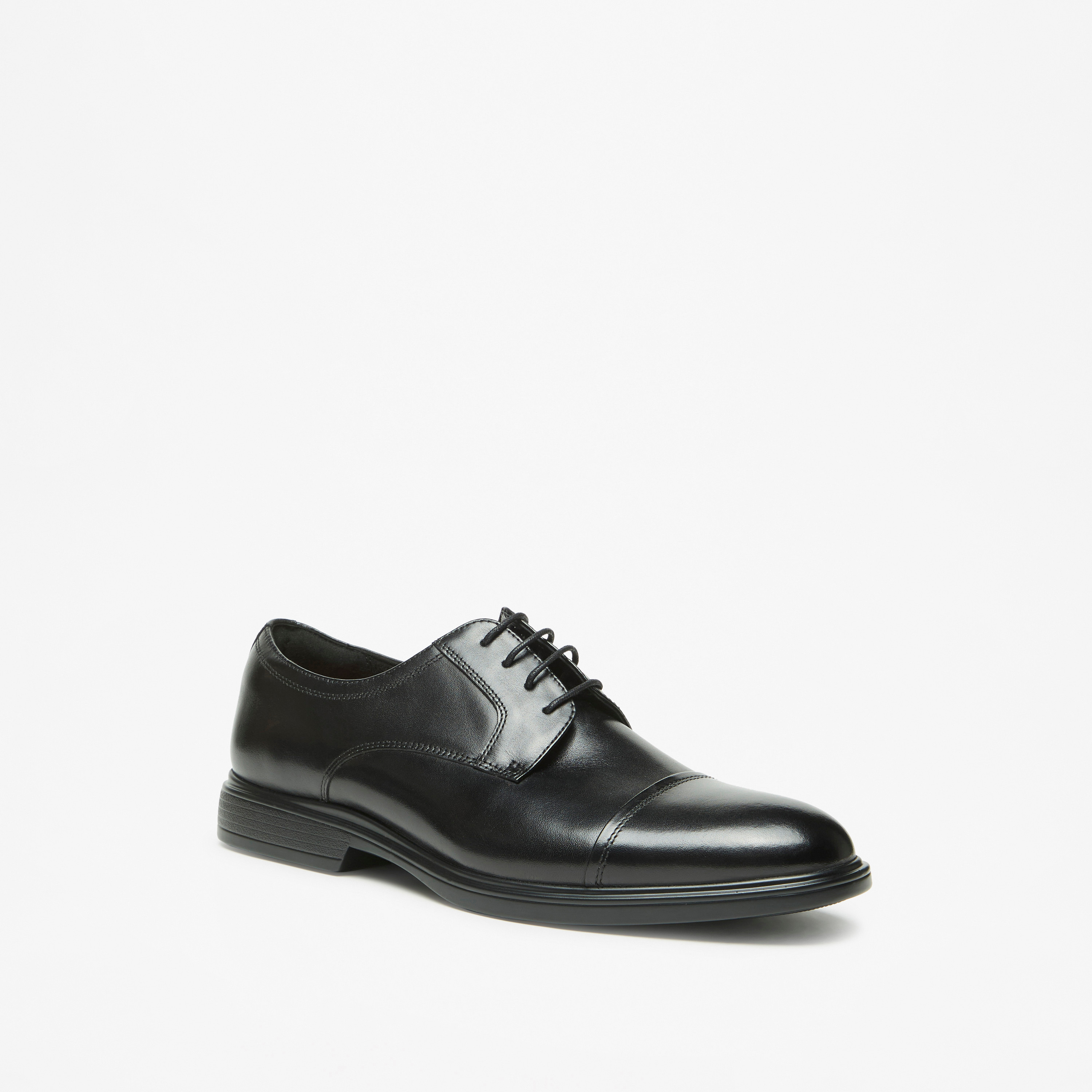 Le Confort Leather Solid Lace-Up Derby Shoes-men-shoes-formalshoes-image-1