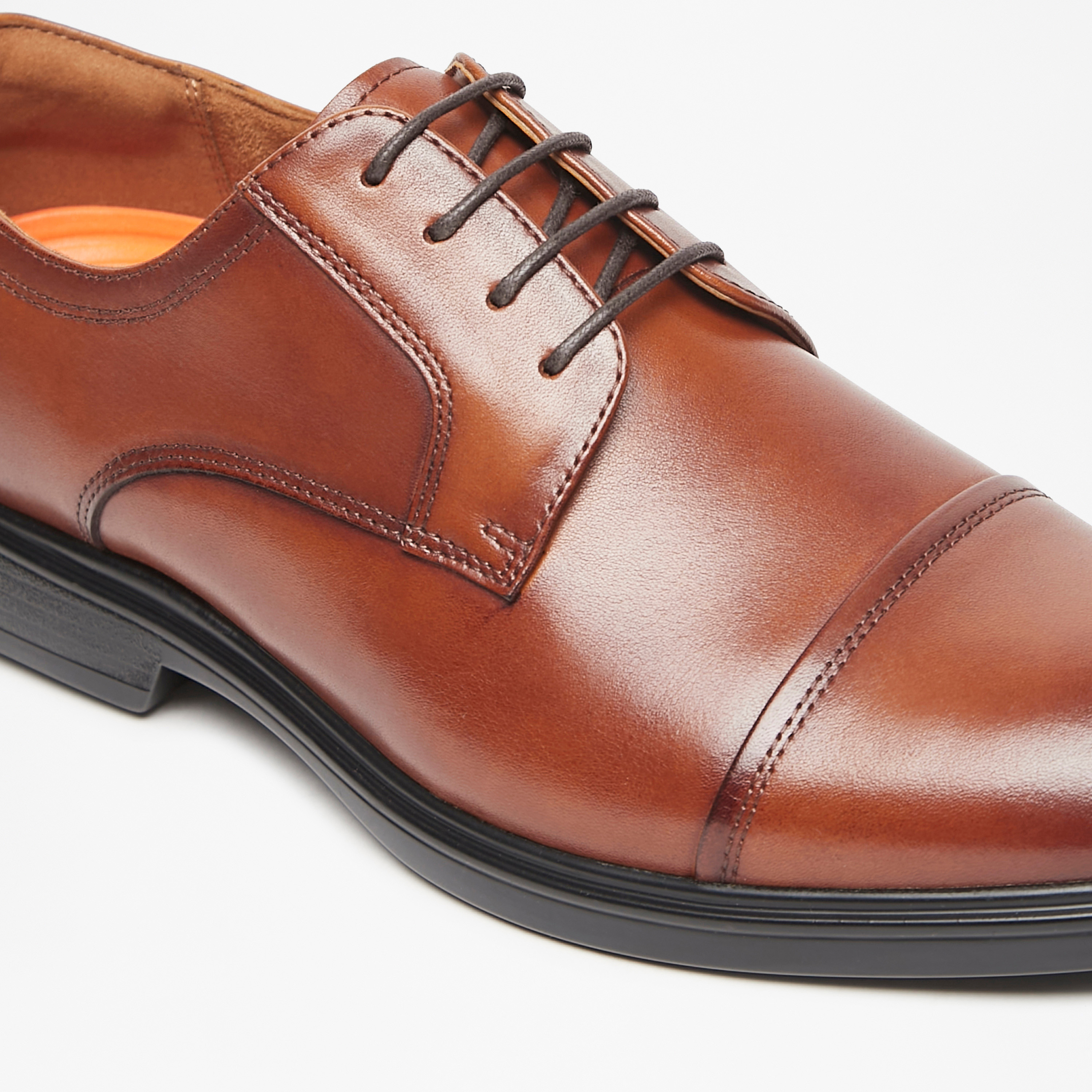 Le Confort Leather Solid Lace-Up Derby Shoes-men-shoes-formalshoes-image-5