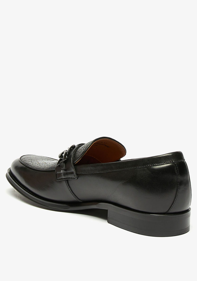 Duchini Men's Leather Slip-On Loafers-Loafers-image-2