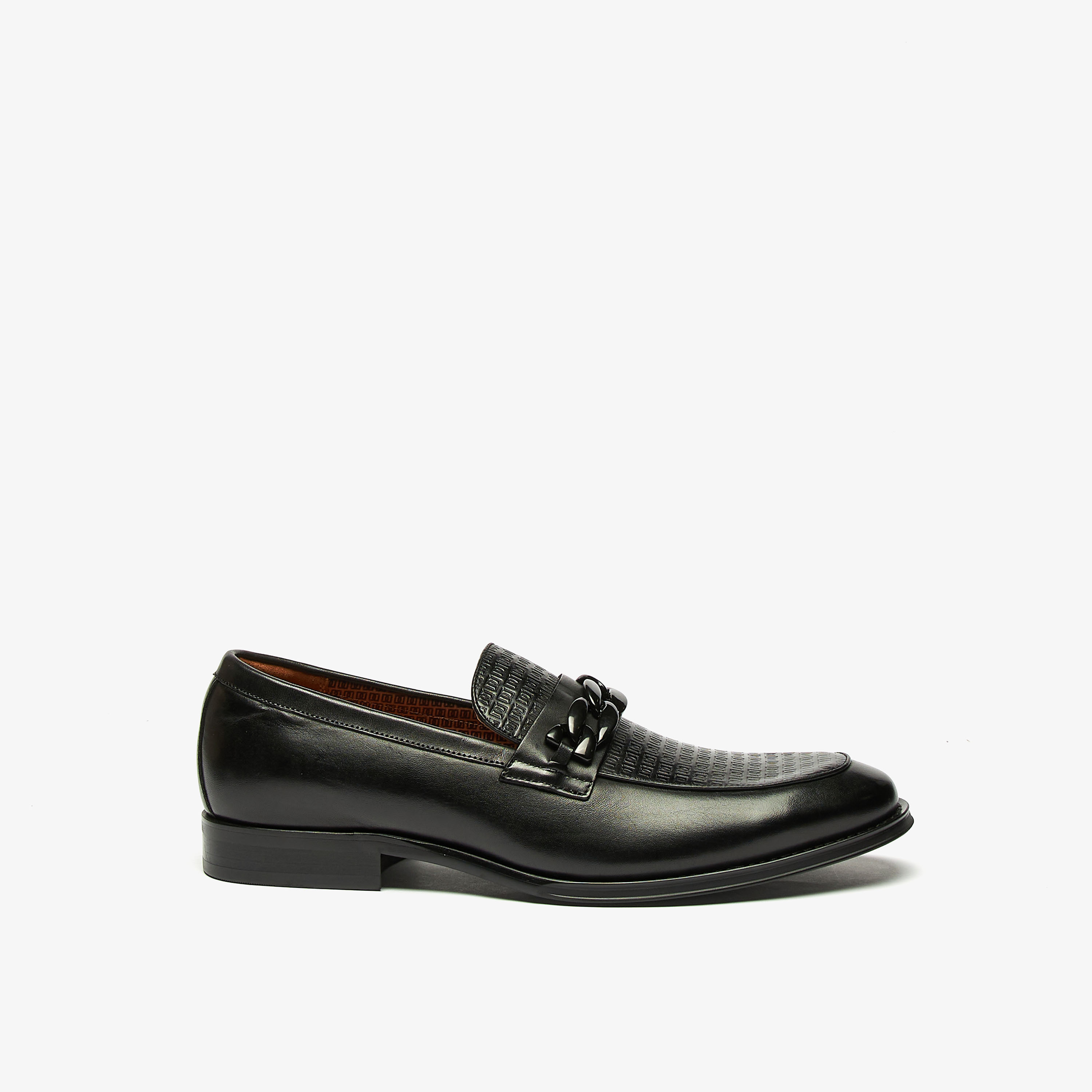 Duchini Men's Leather Slip-On Loafers-men-shoes-formalshoes-image-4