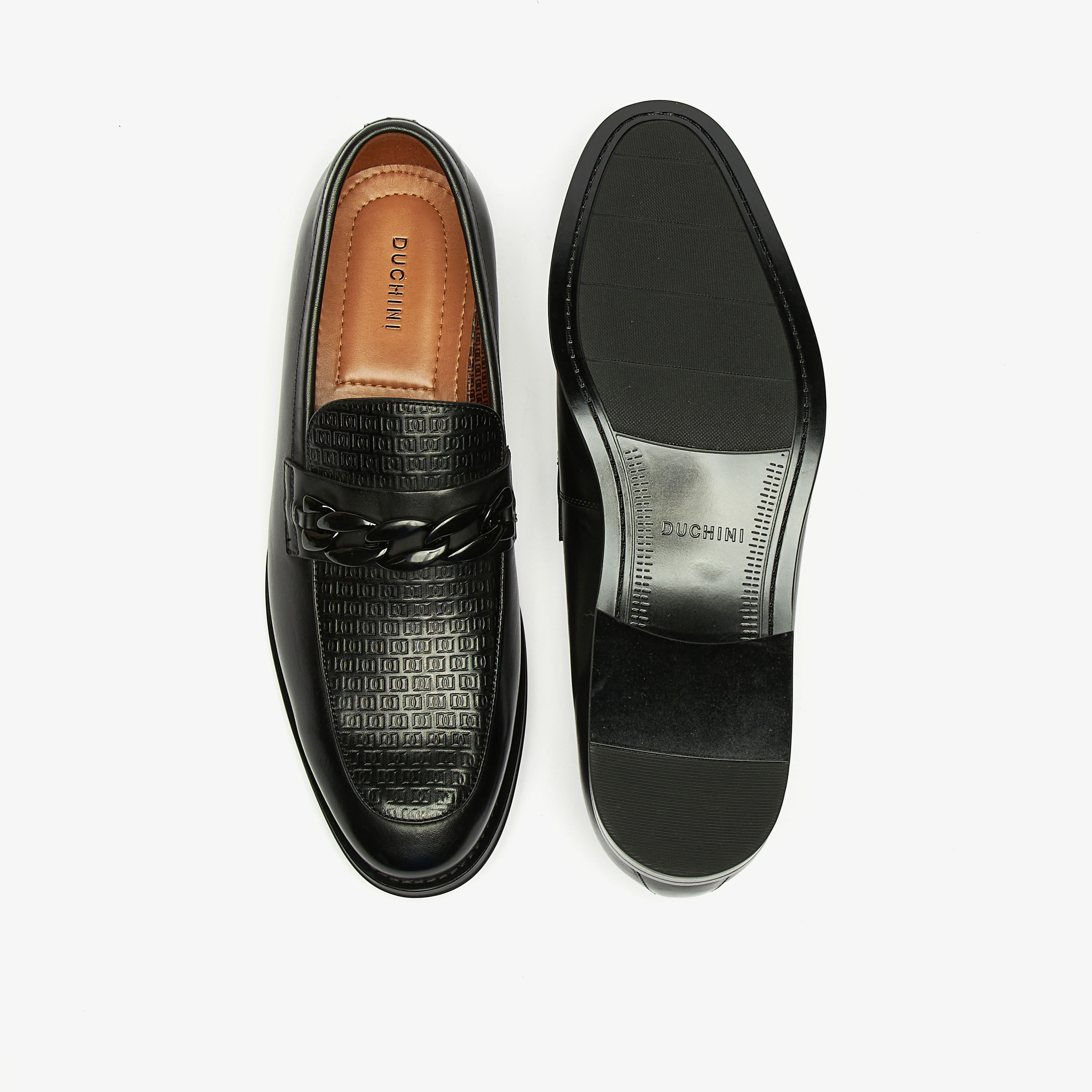 Duchini Men's Leather Slip-On Loafers-men-shoes-formalshoes-image-7