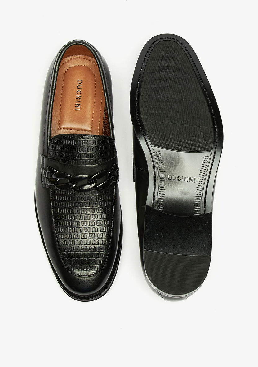 Duchini Men's Leather Slip-On Loafers-Loafers-image-6